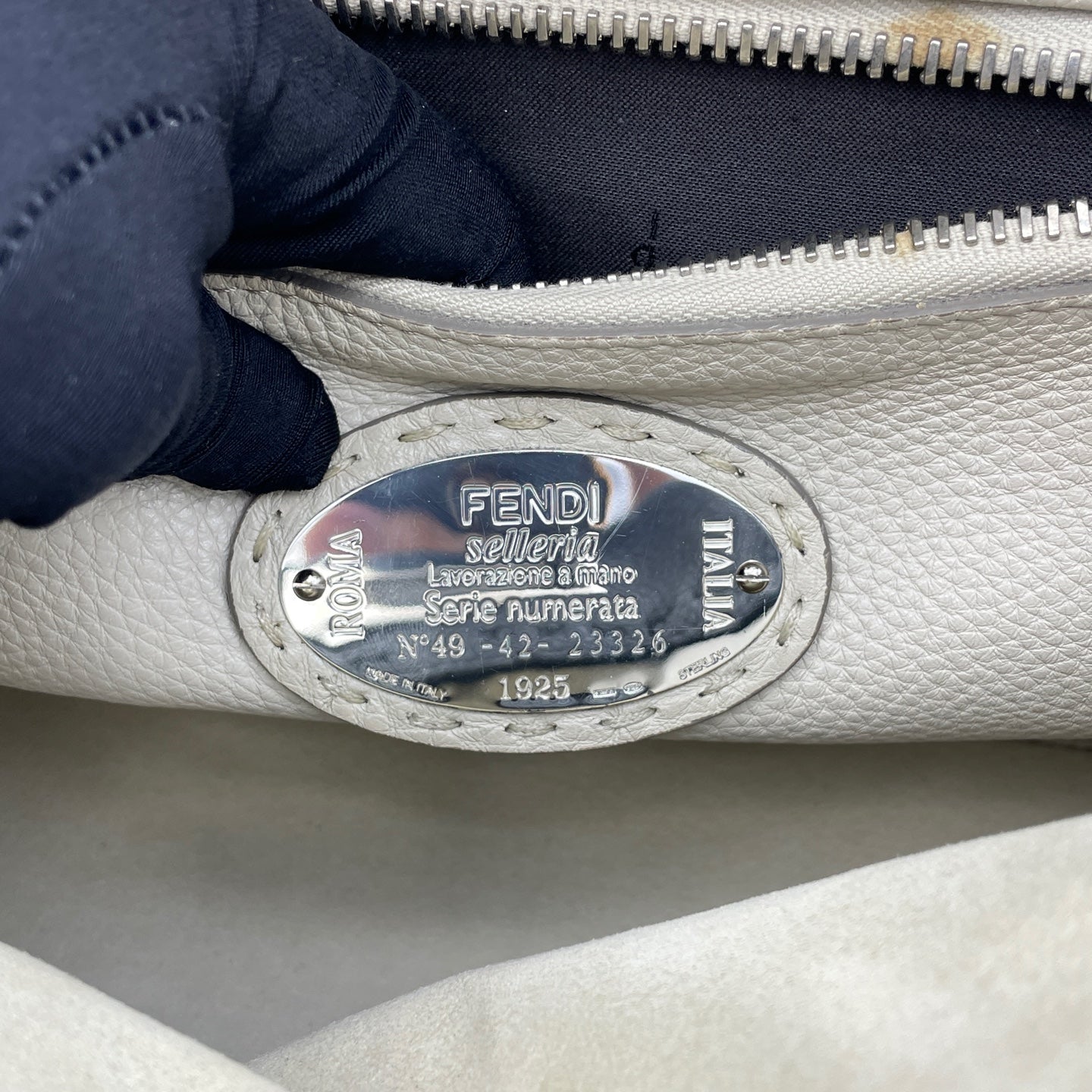 Fendi - Peekaboo - Leather - Grey - (Medium)