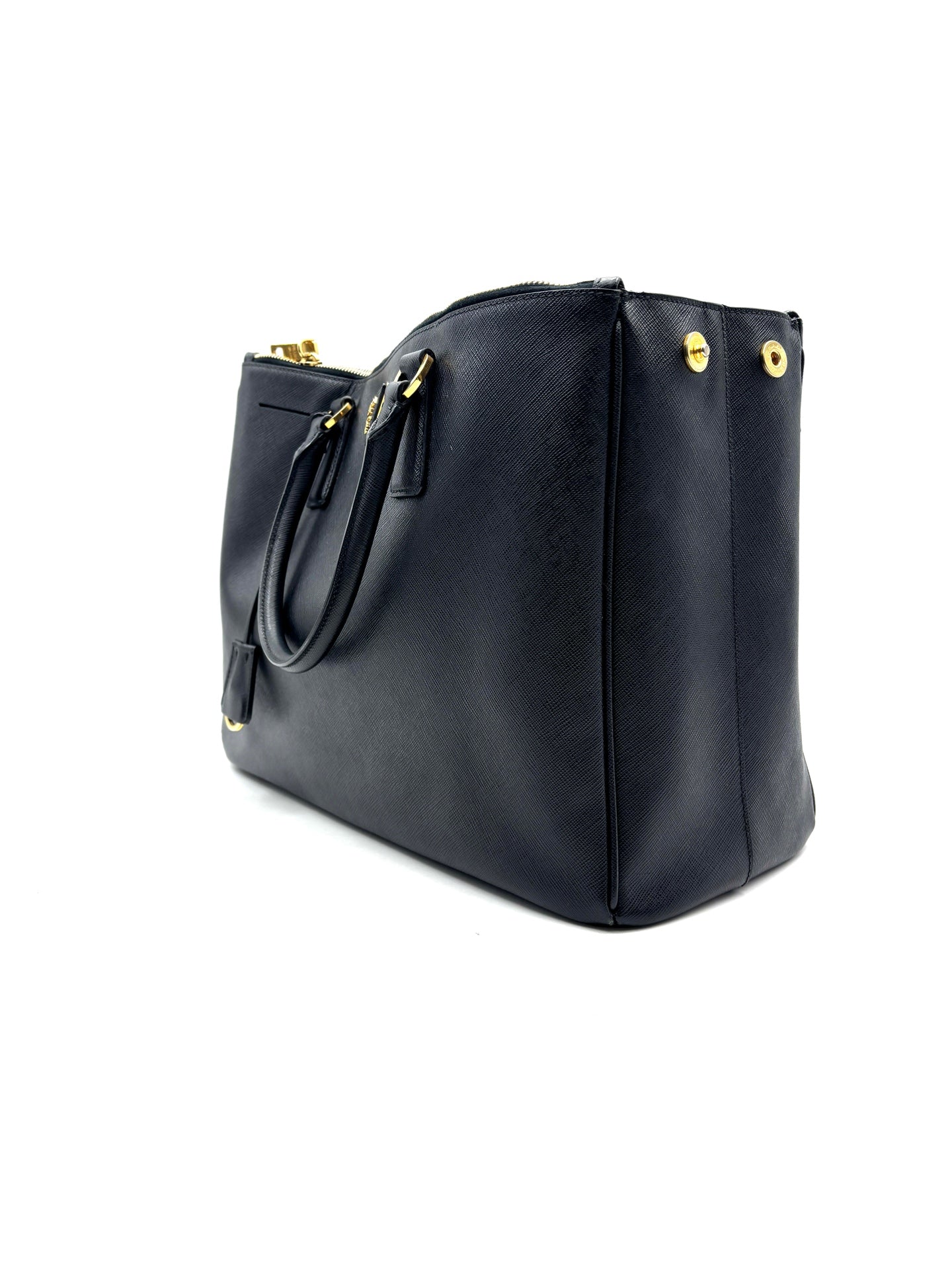 Prada - Galleria Saffiano Lux Tote - Saffiano leather - Black - (Large)