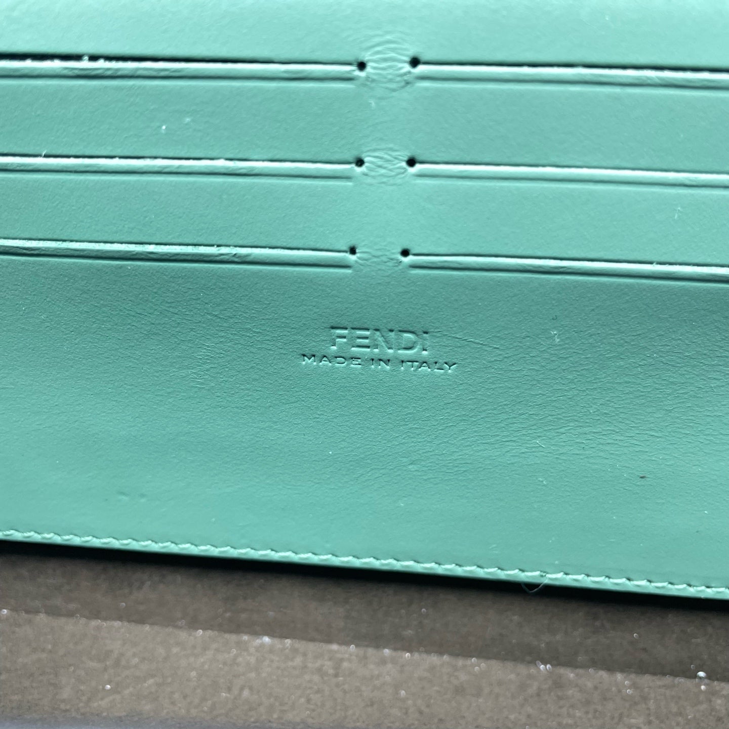 Fendi - Box Bag - Leather - Green - (mini)