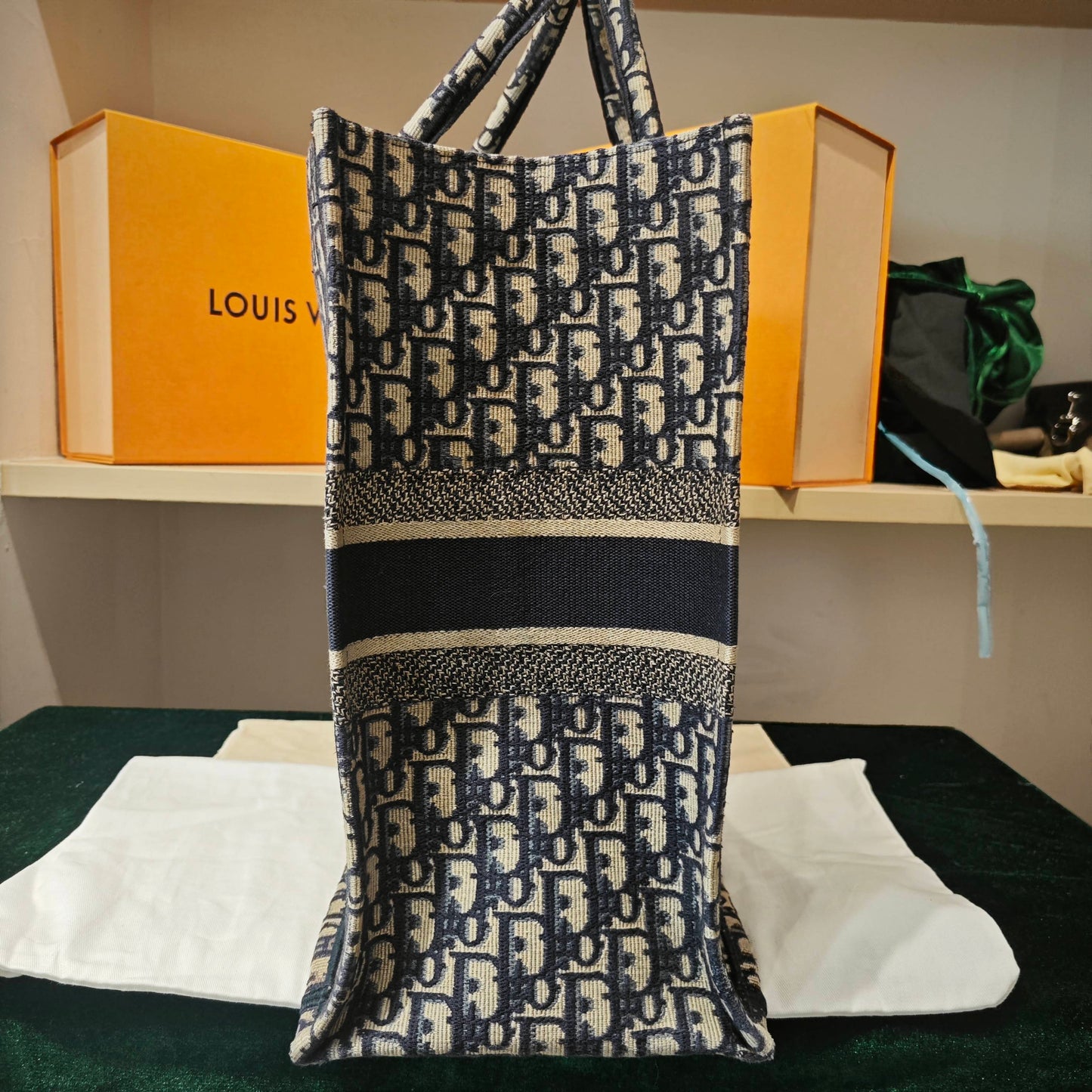 Dior - Book Tote - Cloth - Blue - (large)