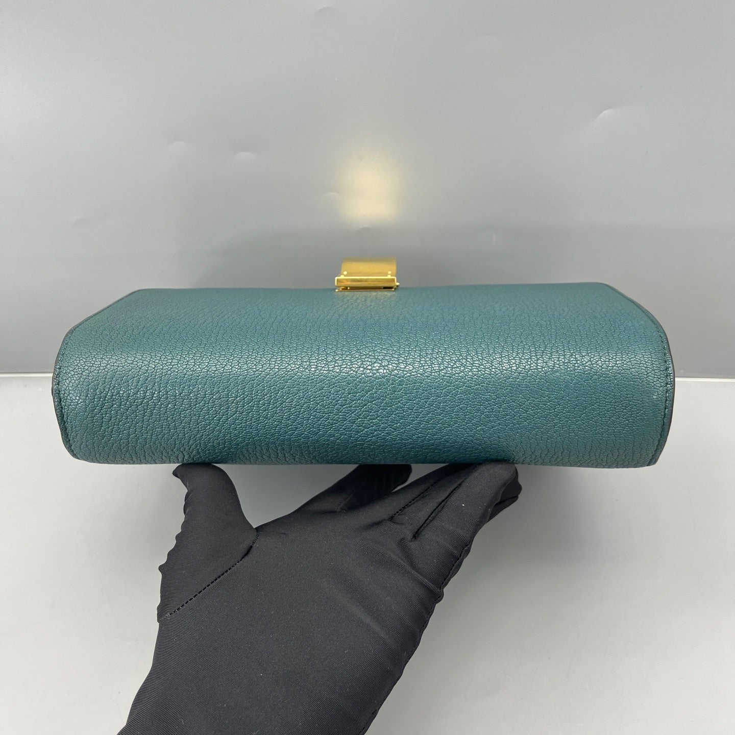 Celine - Box Medium - Grained calfskin leather - Green - (Medium)
