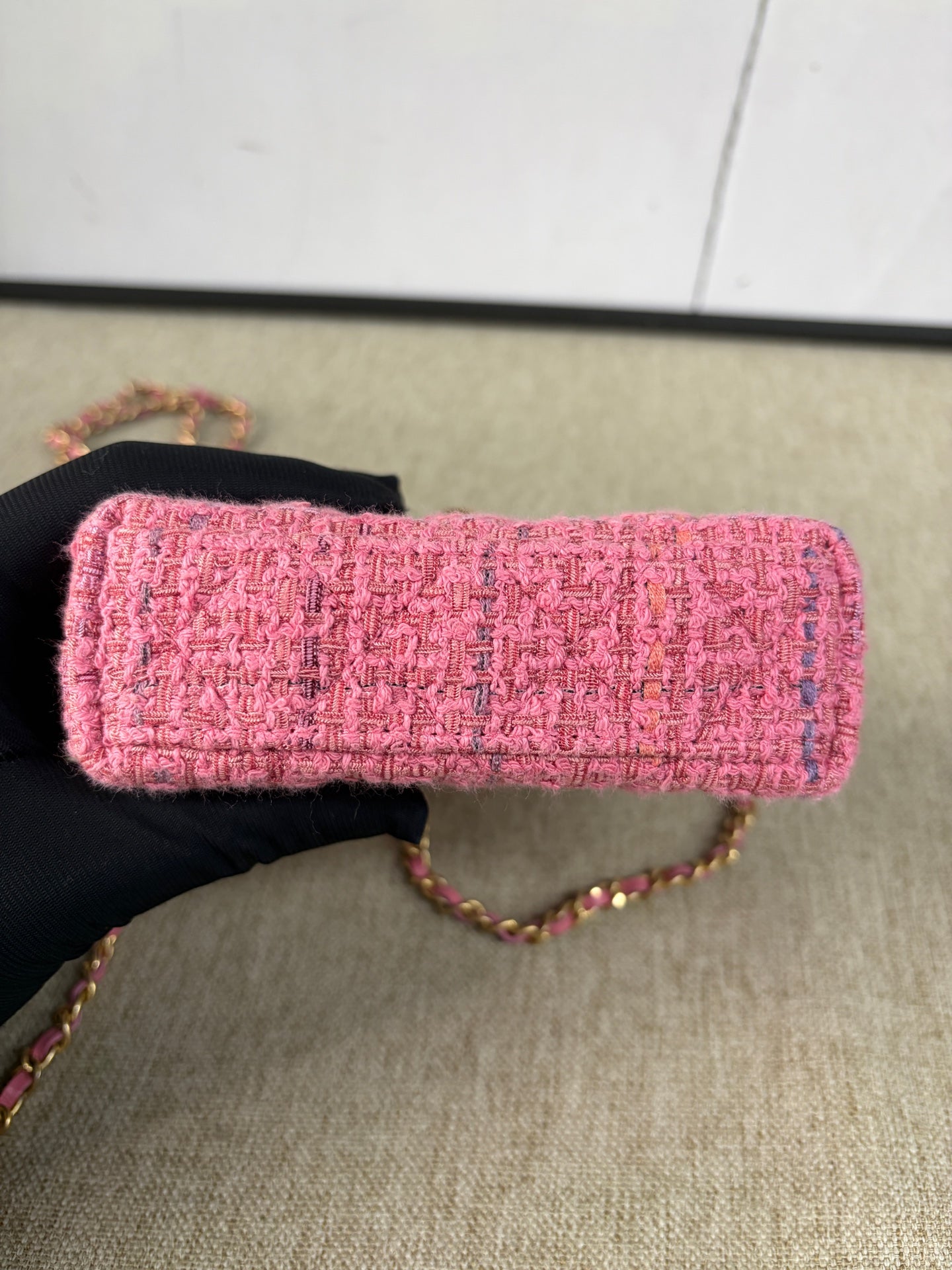 Chanel - Mini Kelly - Tweed - Pink - (mini)