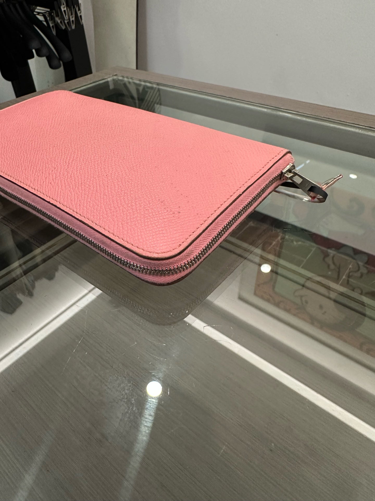 Hermès - Silk-in Long Wallet - Epsom leather and Silk - Pink - (medium)