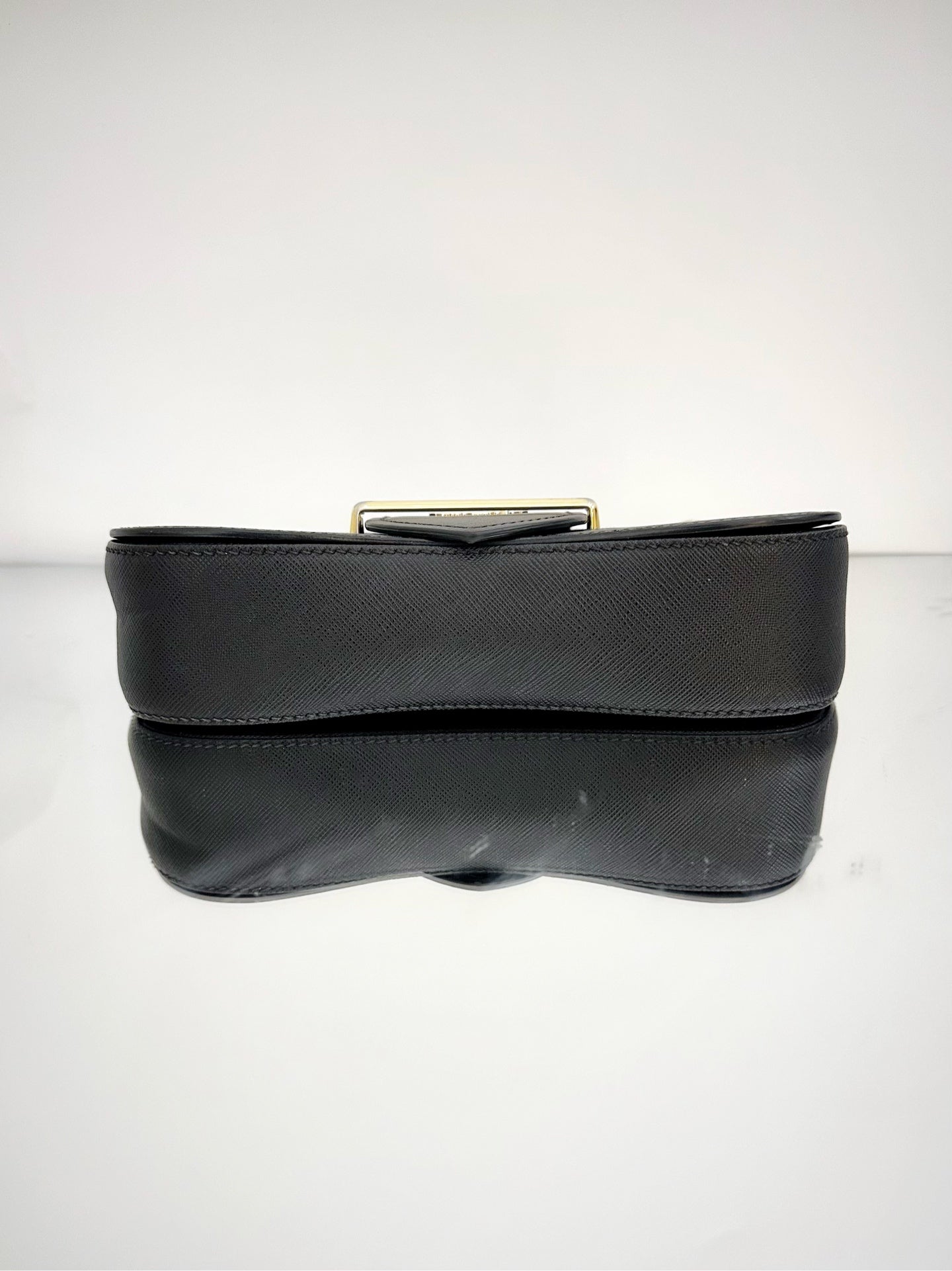 Prada - Sidonie (1BD219) - Saffiano calfskin leather - Black - (Mini)