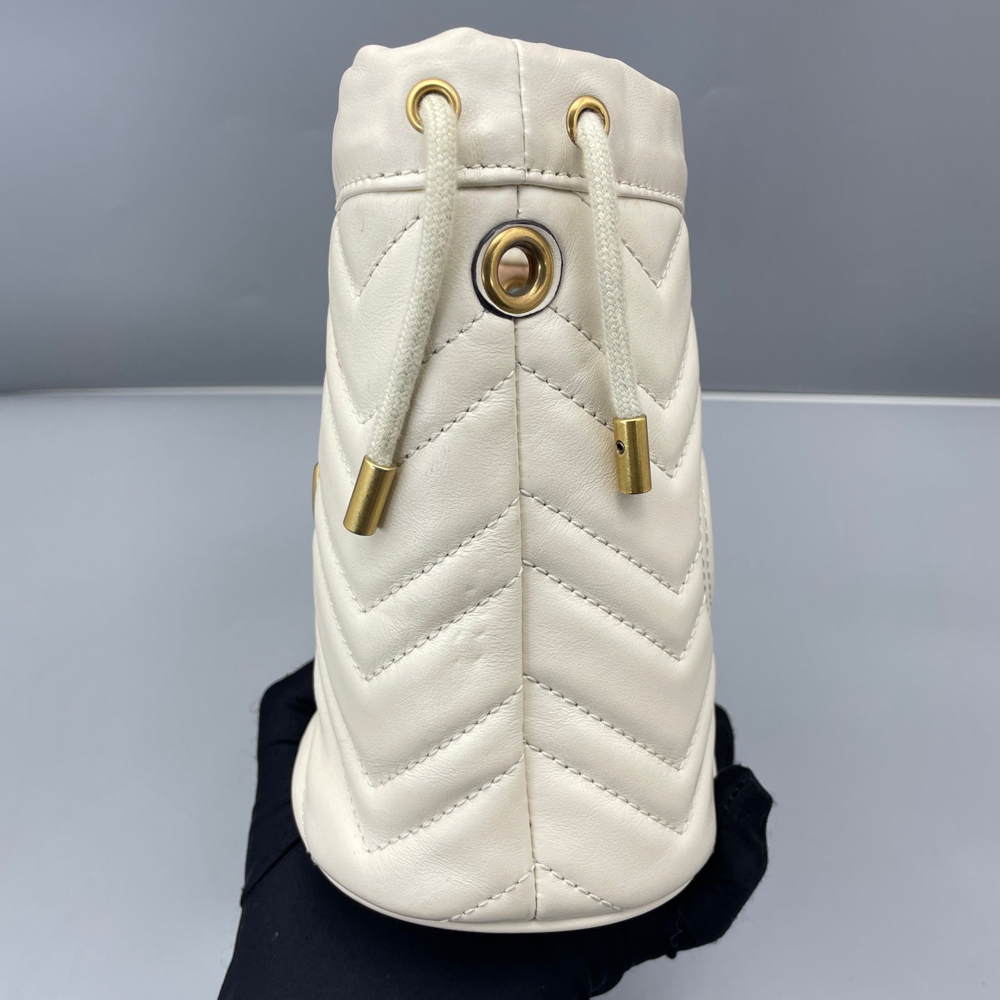 Gucci - GG Marmont Mini Bucket Bag - Leather - White - (Mini)