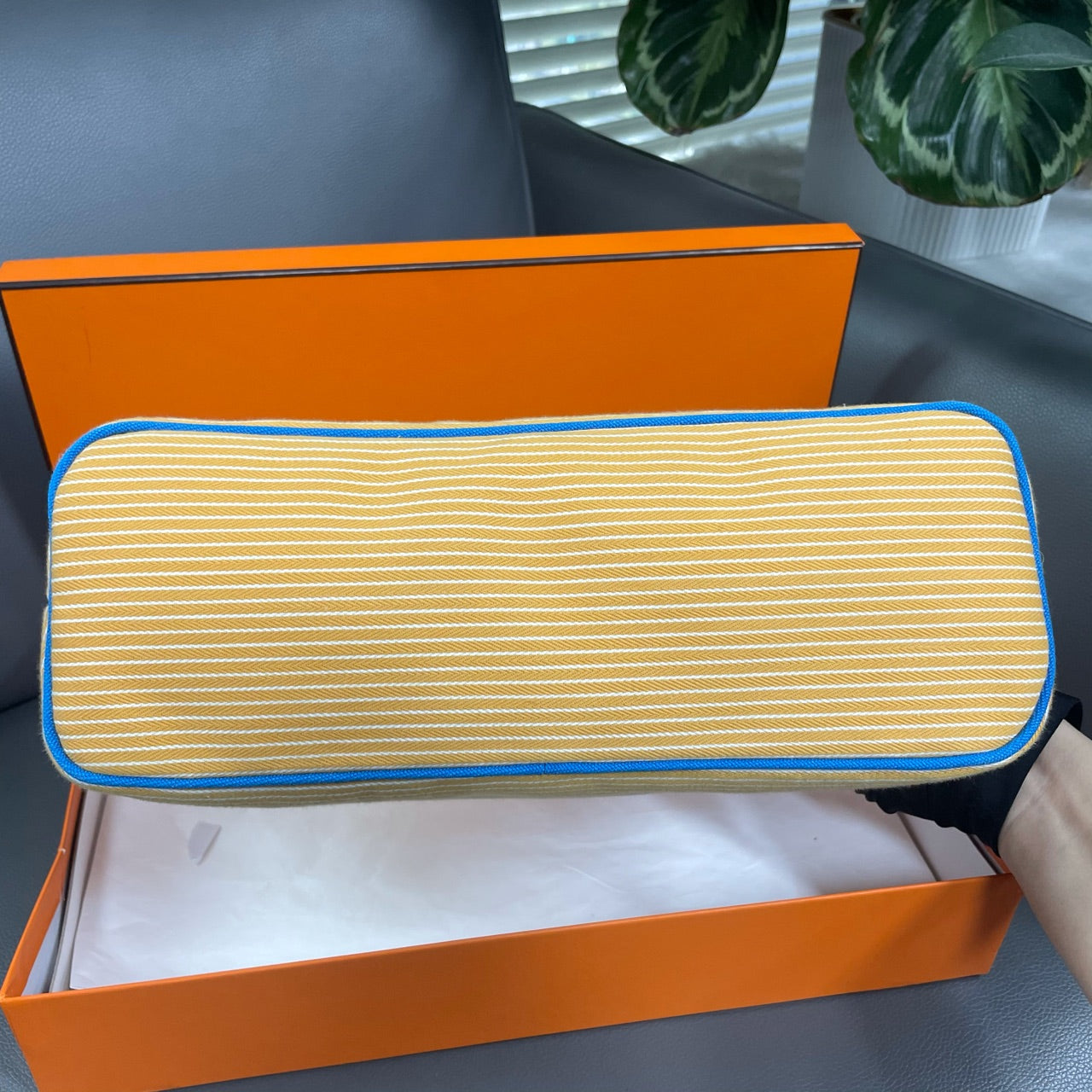 Hermès - Passe - Cotton and Canvas - Yellow - (medium)