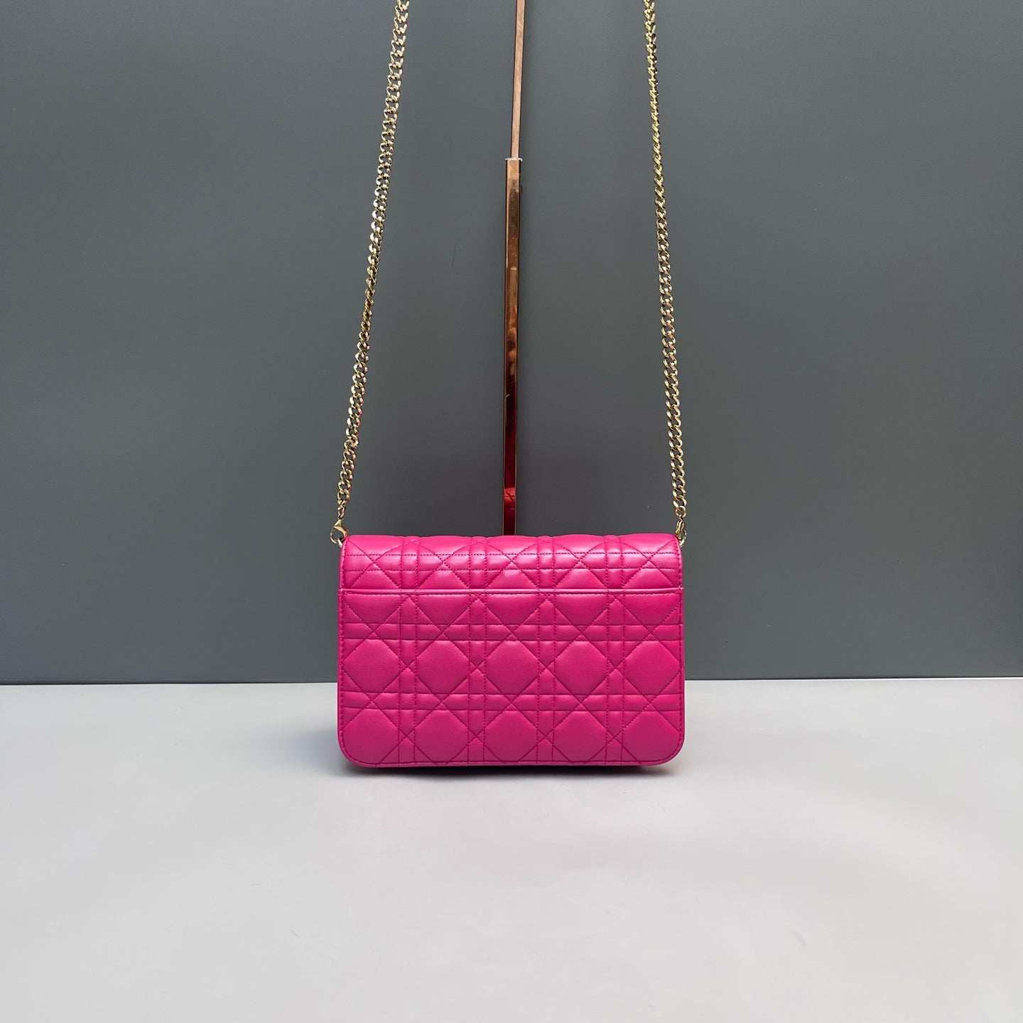 Dior - Diorama Chain Pouch - Lambskin leather - Pink - (mini)