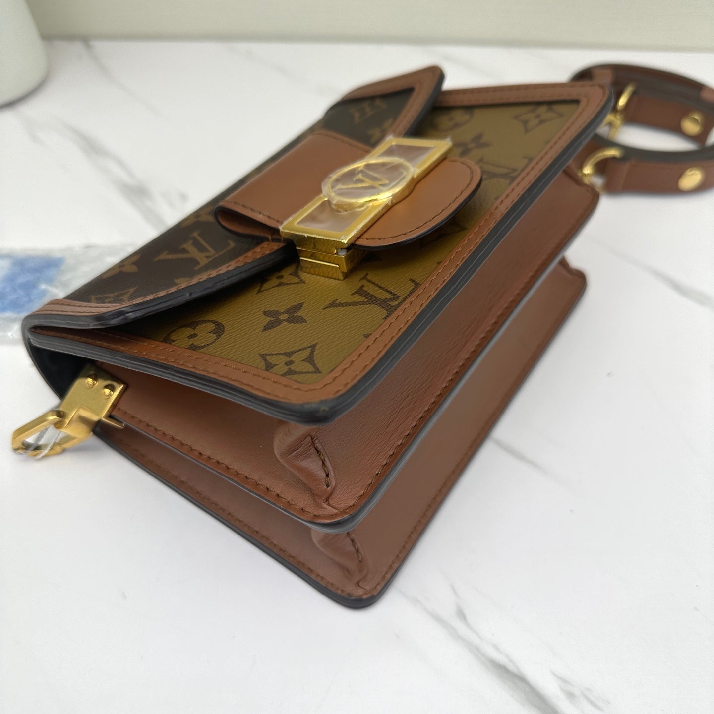 Louis Vuitton - Dauphine - Monogram coated canvas with leather trim - Brown - (small)