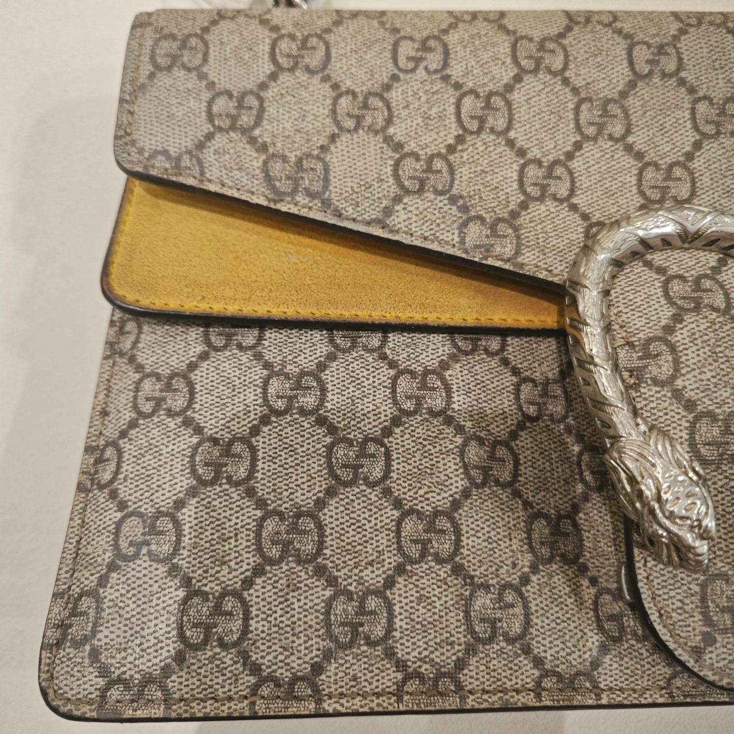 Gucci - Dionysus Medium - GG Supreme canvas with suede and leather trim - Beige - (medium)