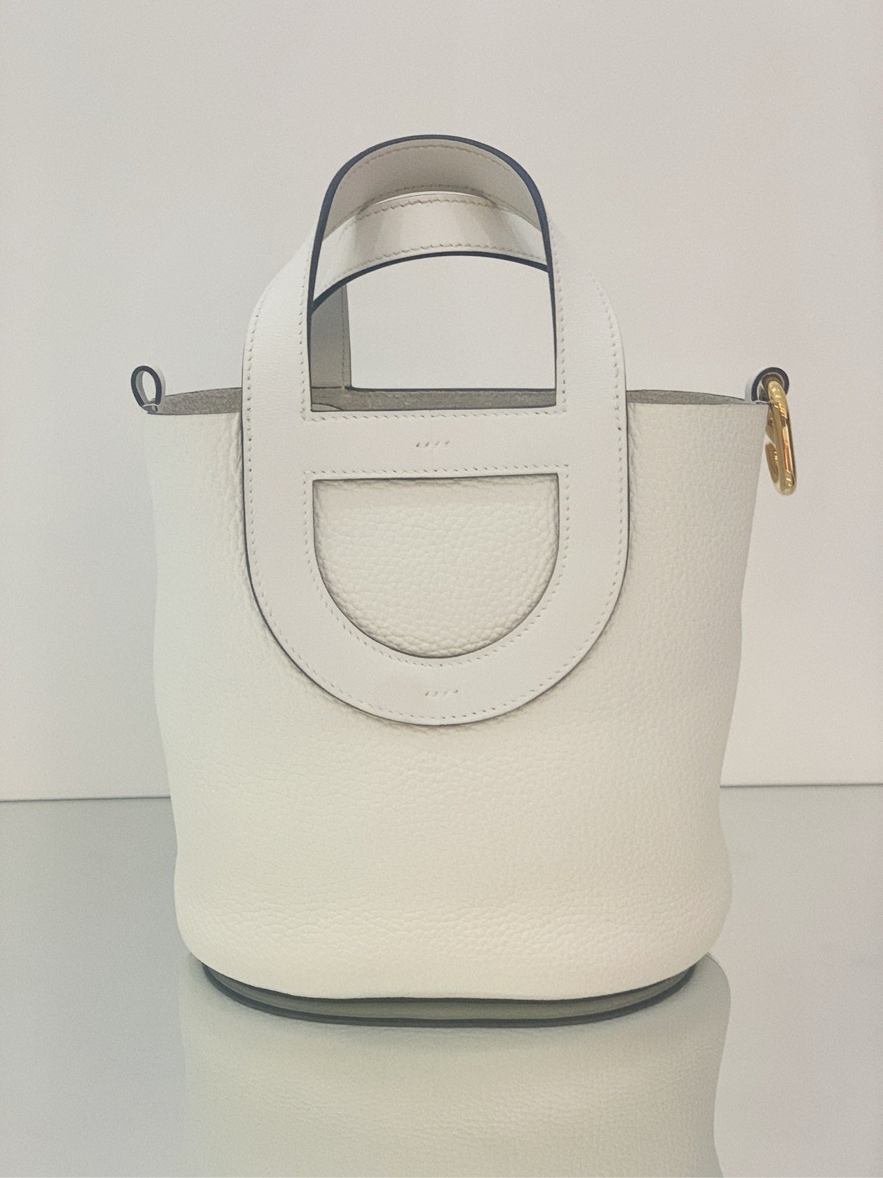 Hermès - In The Loop 18 - Togo Clemence leather - White - (mini)