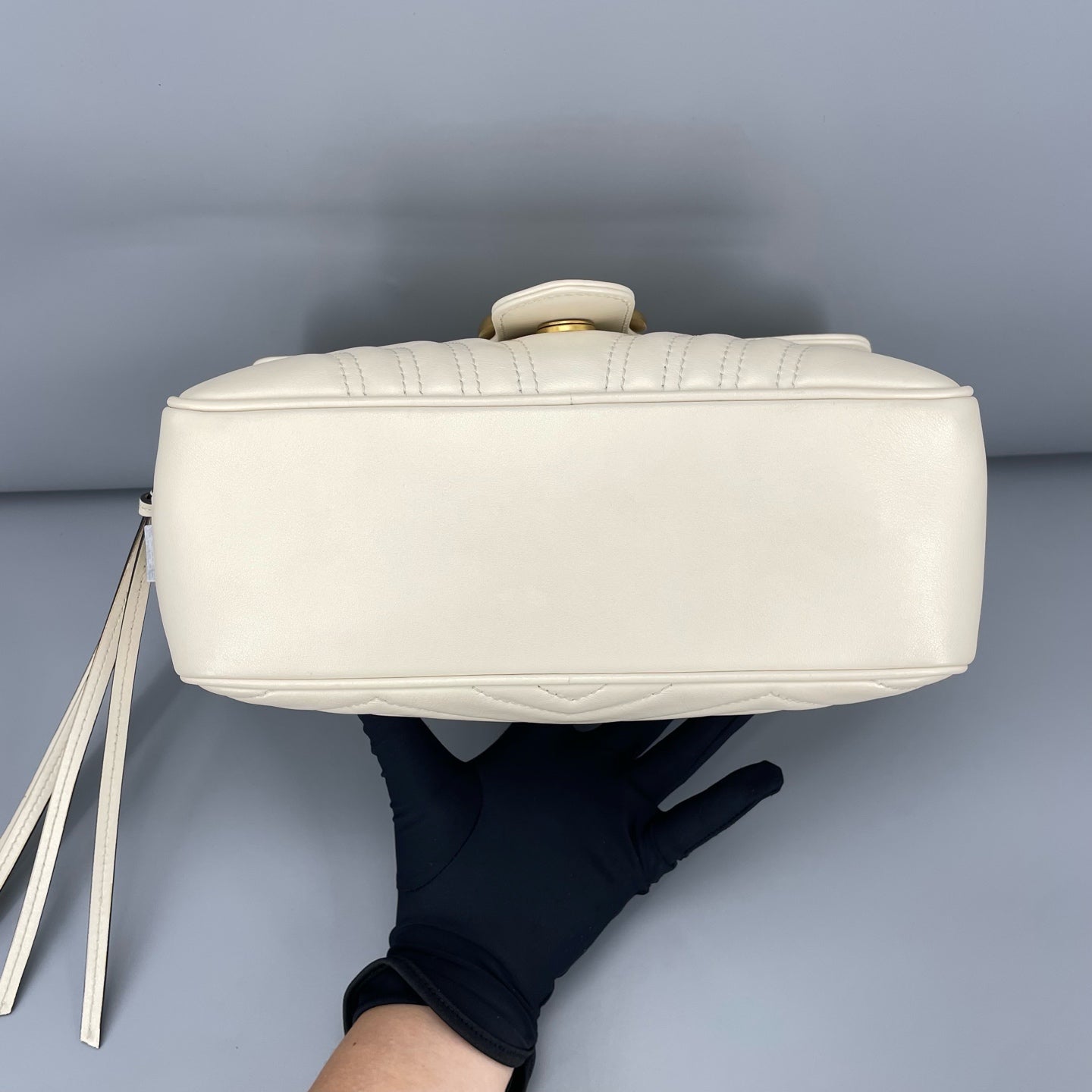 Gucci - GG Marmont Messenger Bag - Leather - White - (Medium)