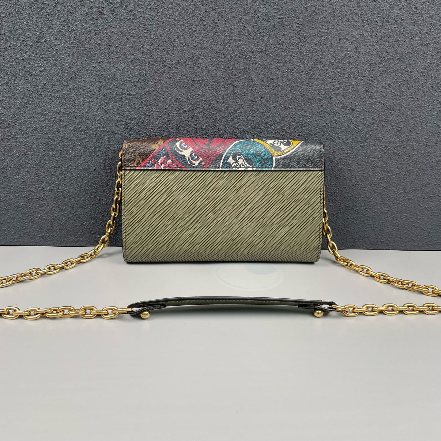 Louis Vuitton - Sanbon Kanzai Limited Edition Twist WOC Chain Bag - Monogram coated canvas and Epi leather - Brown, Multicolour and Green - (mini)