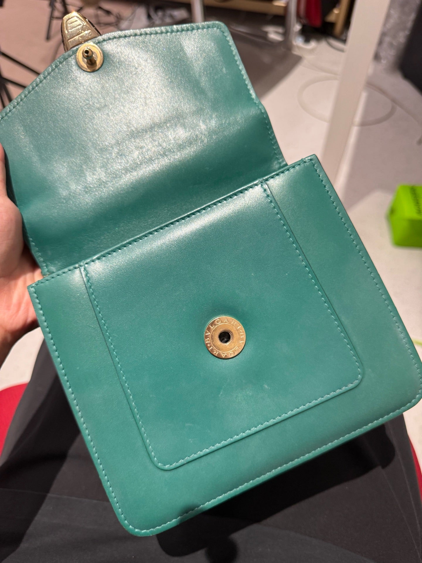 Bvlgari - Serpenti Forever Accordion Bag - Leather - Green - (small)