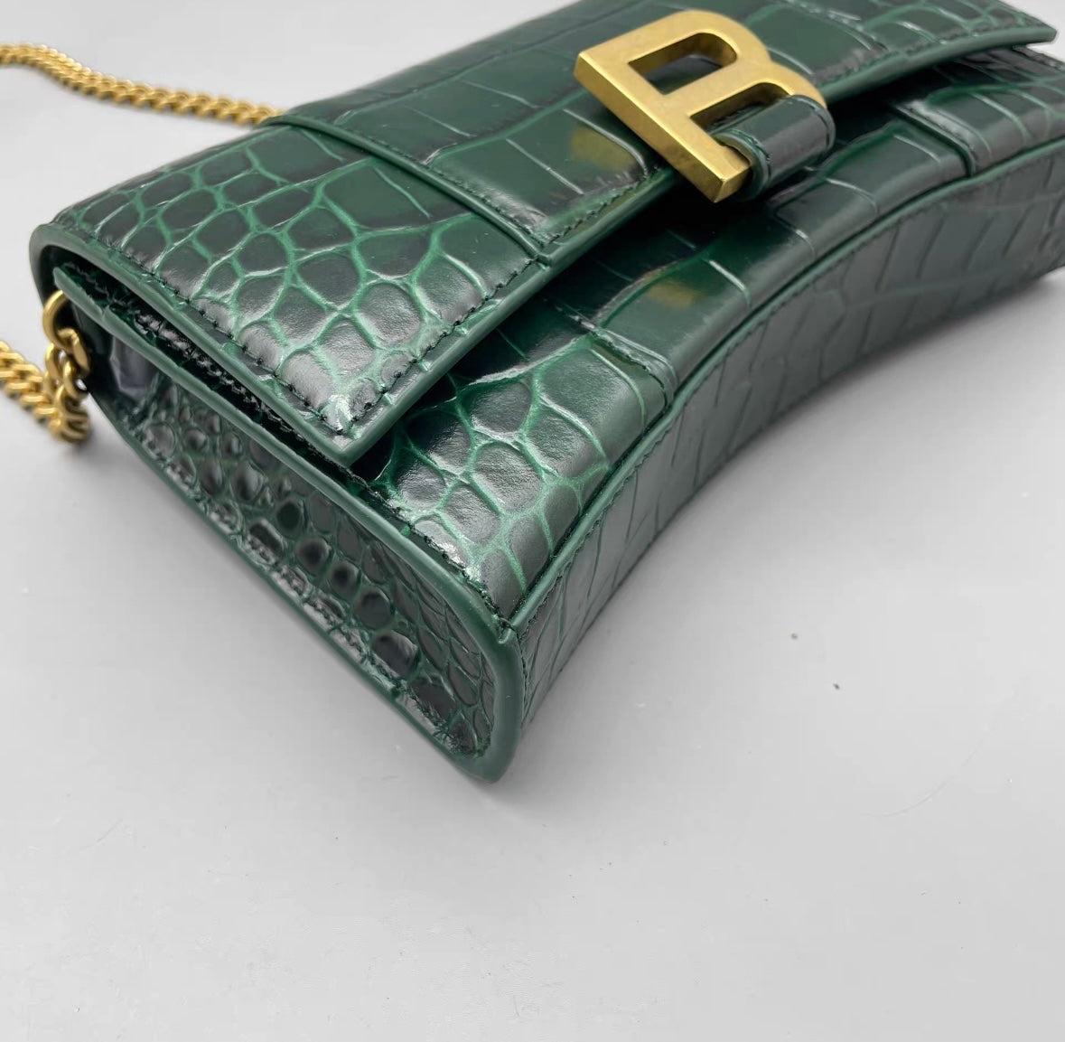 Balenciaga - Hourglass WOC - Leather - Green - (mini)