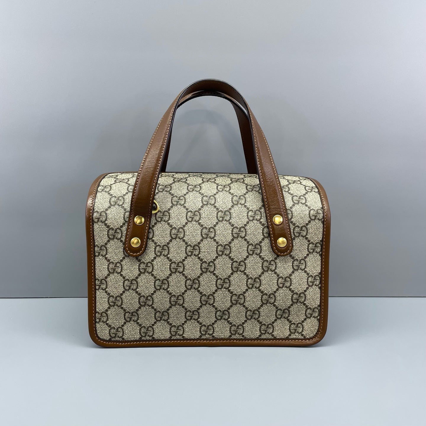 Gucci - Horsebit 1955 - Coated canvas with leather trim - Brown - (mini)