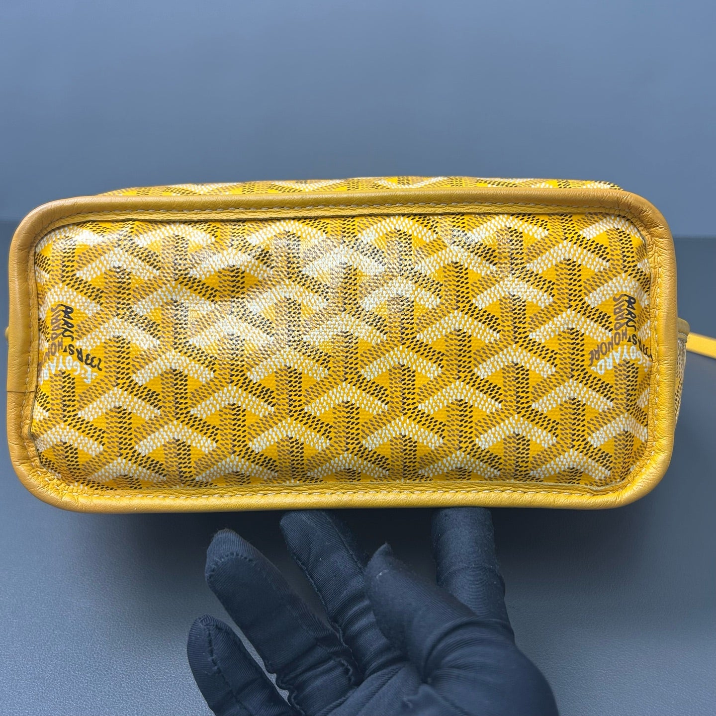 Goyard - Anjou Mini Reversible Tote - Goyardine canvas with leather trim - Yellow - (mini)
