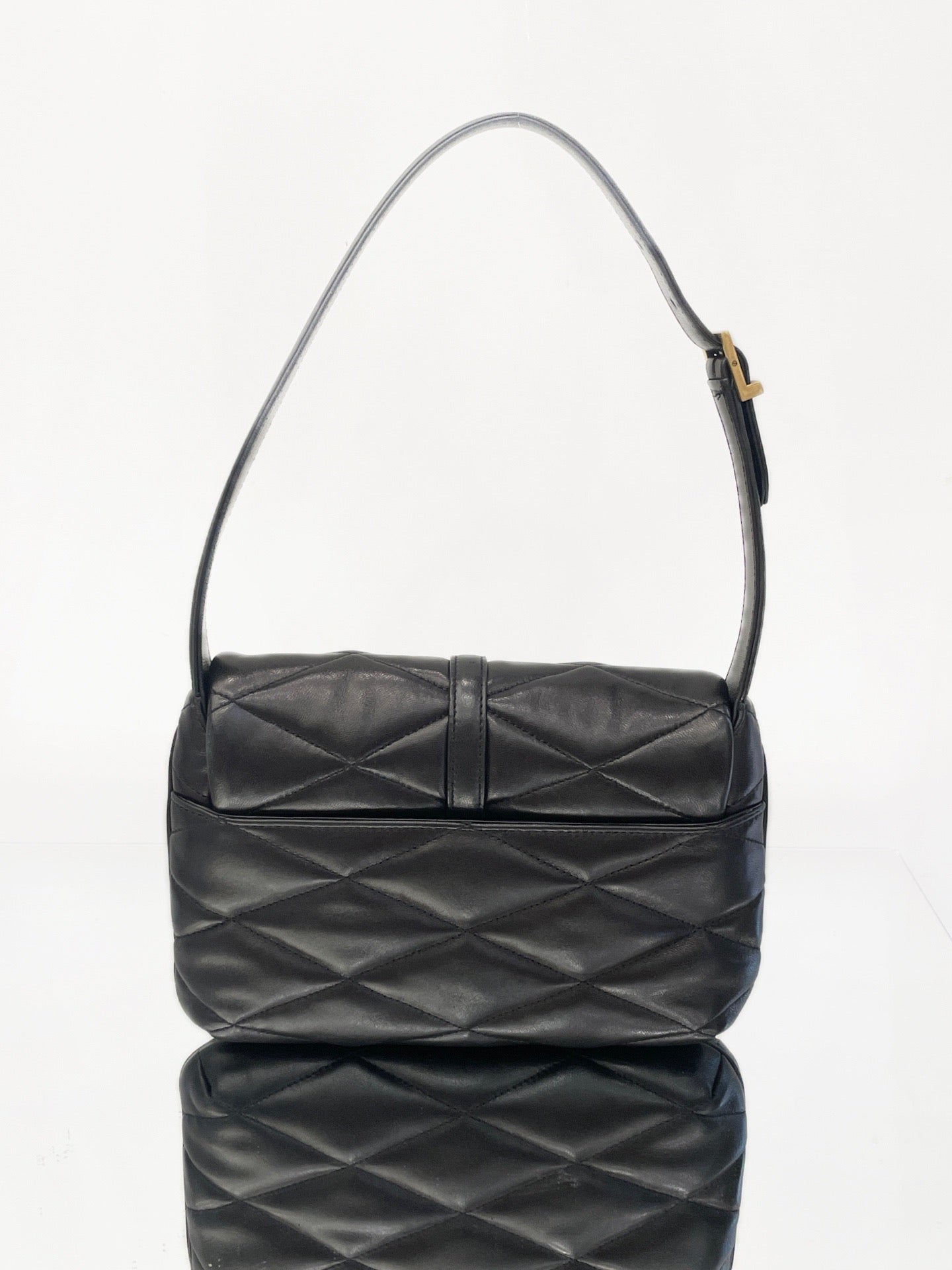 Saint Laurent - LE57 - Lambskin leather - Black - (Small)