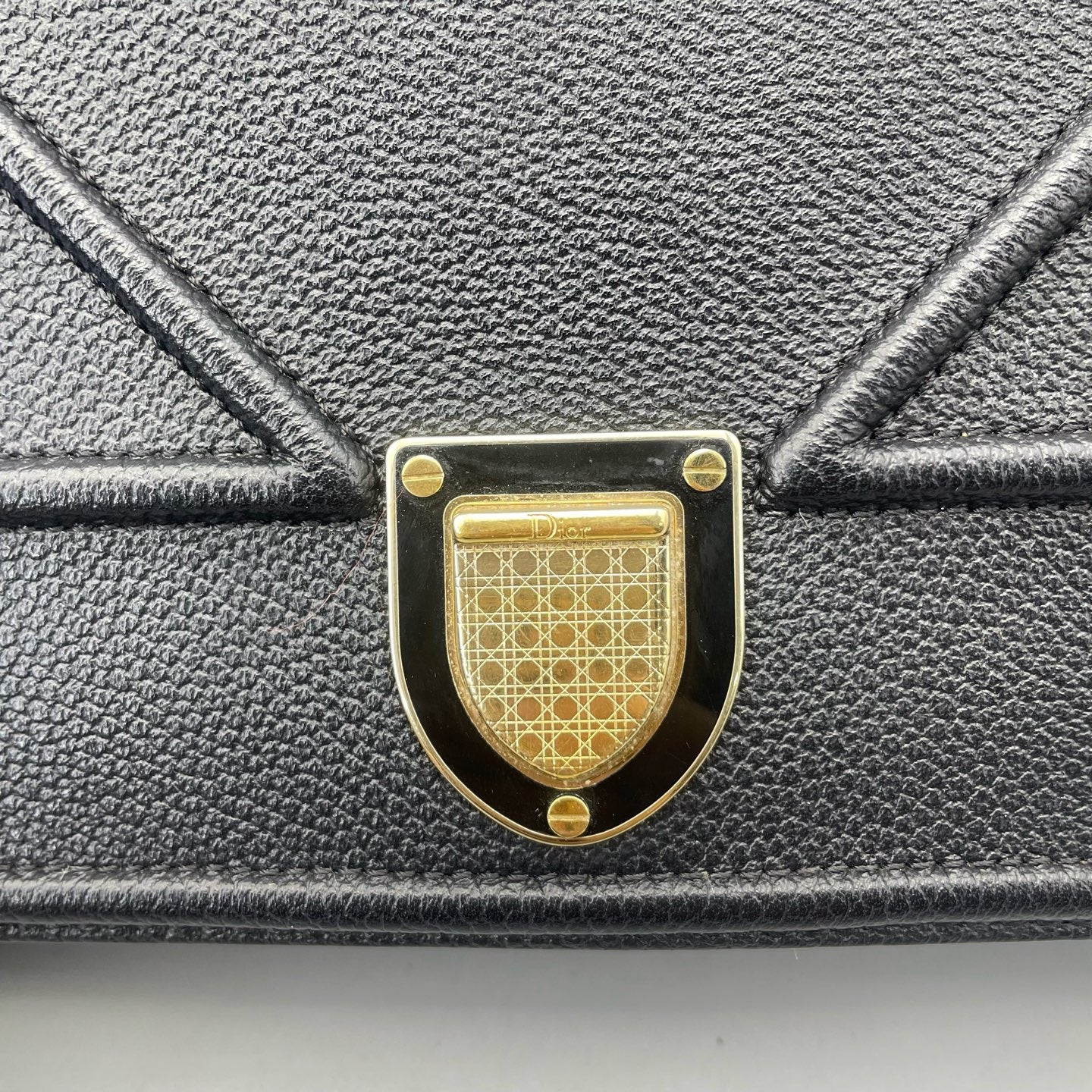 Dior - Diorama Shield WOC - Grained leather - Black - (mini)