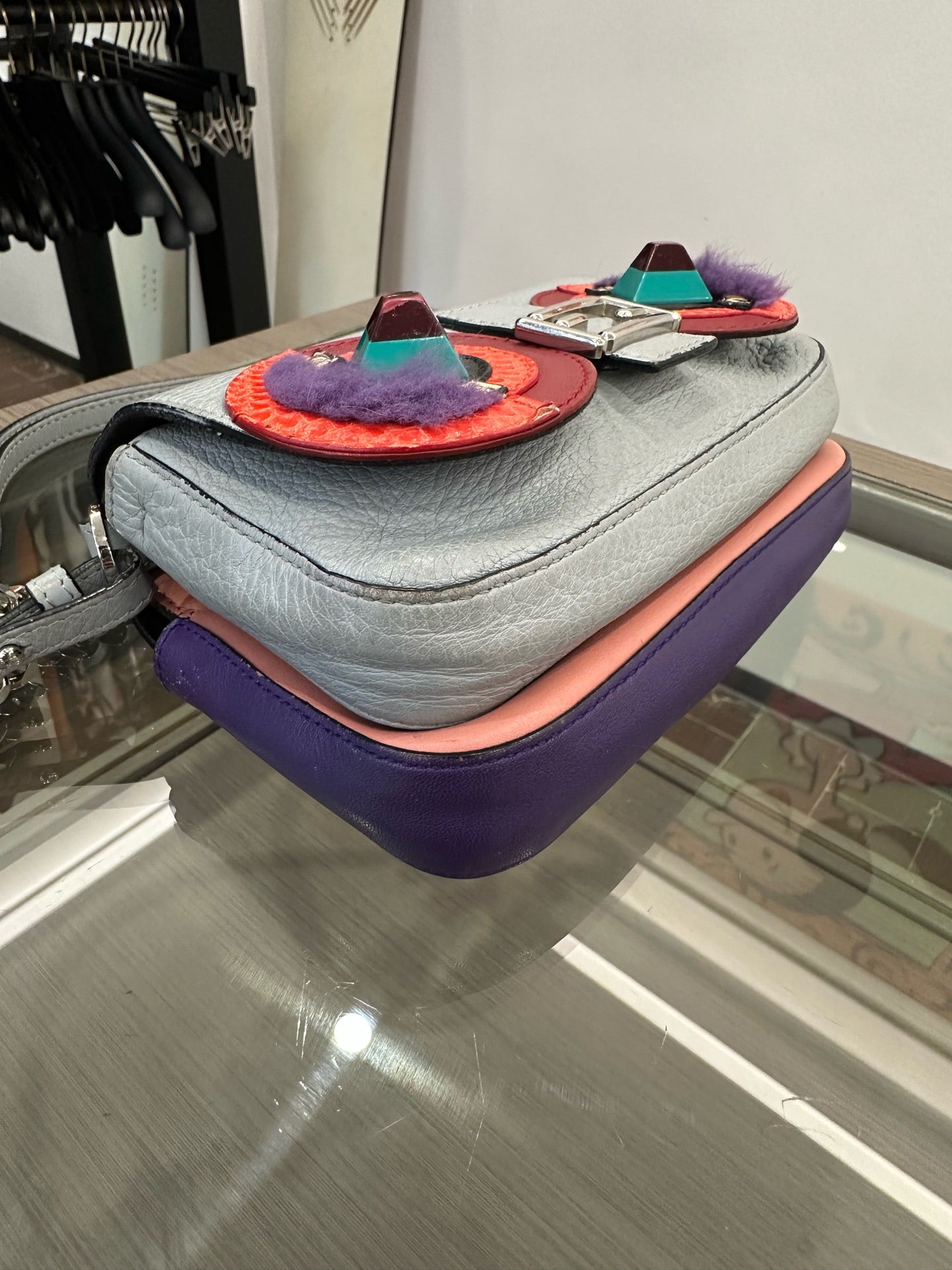Fendi - Gemini Monster Chain Shoulder Bag - Leather - Multicolour - (mini)