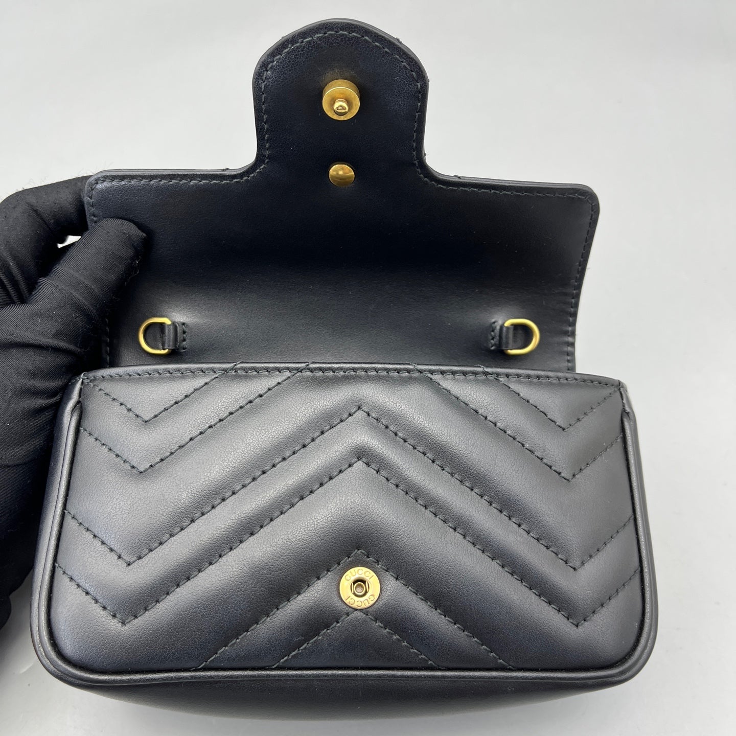 Gucci - Marmont Super Mini - Leather - Black - (mini)