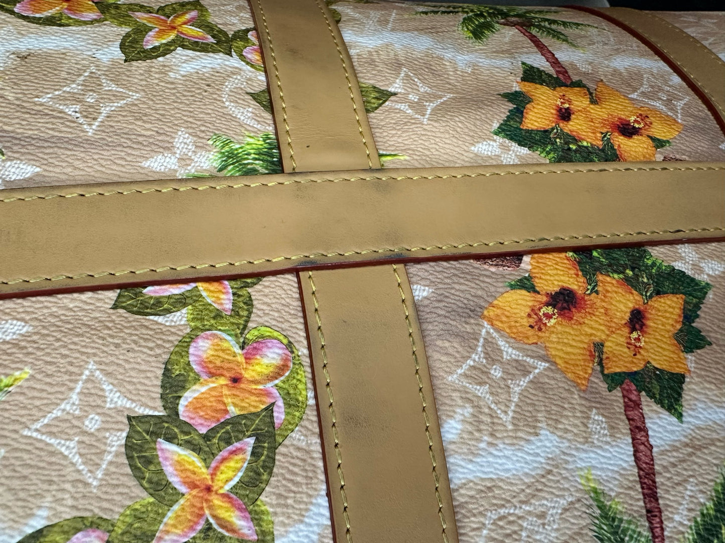Louis Vuitton - Keepall 50 Blossom Floral SS24 Limited Edition - Coated canvas with Vachetta leather trim - Multicolour - (Large)