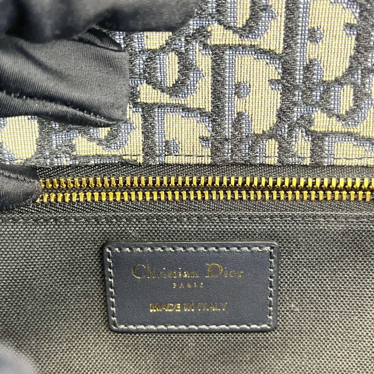 Dior - Montaigne 30 - Dior Oblique jacquard canvas with leather trim - Blue - (medium)