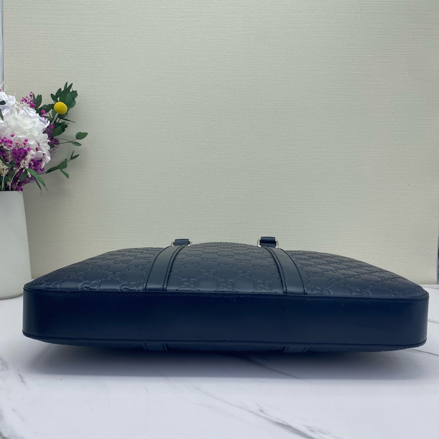 Gucci - Guccissima Document Case - Embossed Guccissima leather - Blue - (Medium)
