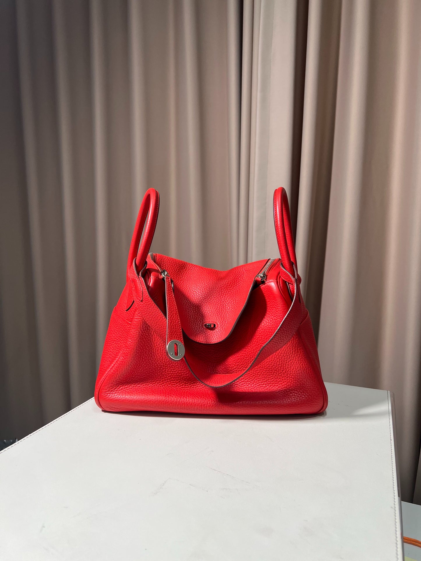 Hermès - Lindy 30 - Leather - Red - (medium)