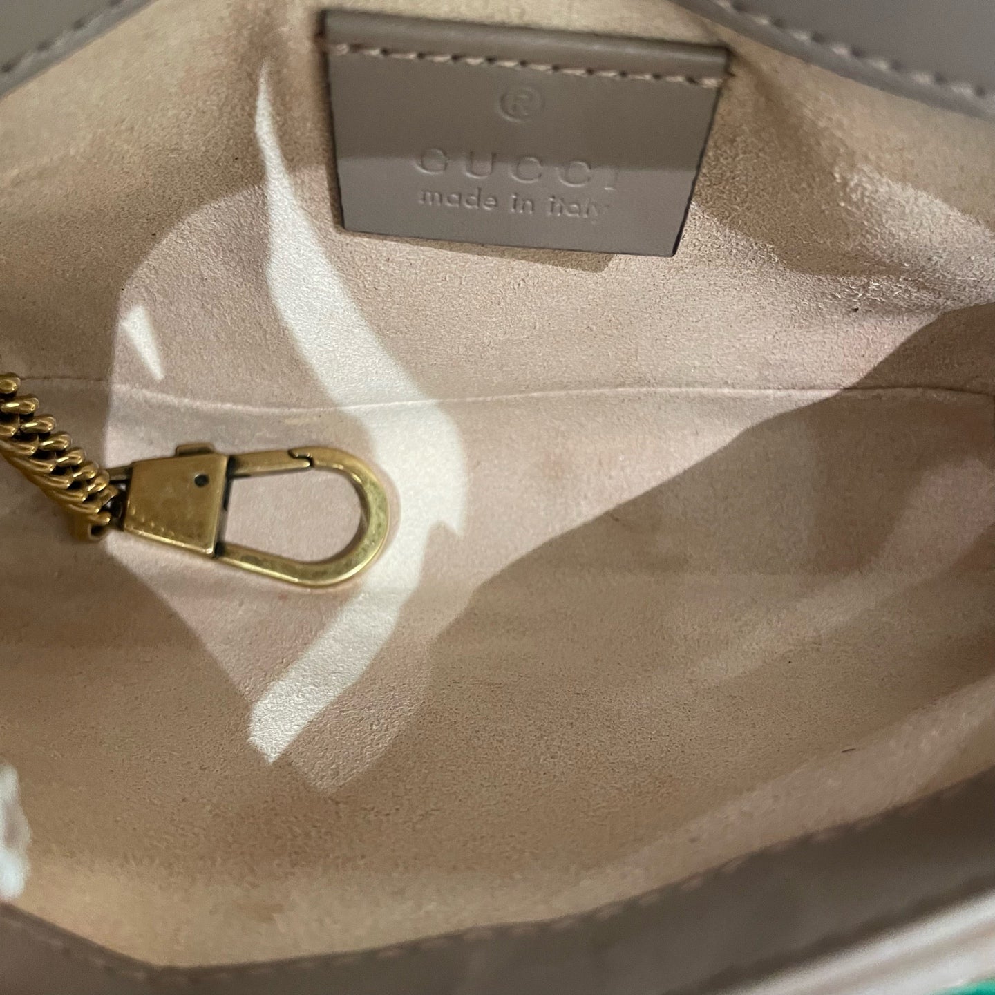 Gucci - GG Marmont Super Mini Shoulder Bag - Calfskin leather - Beige - (mini)