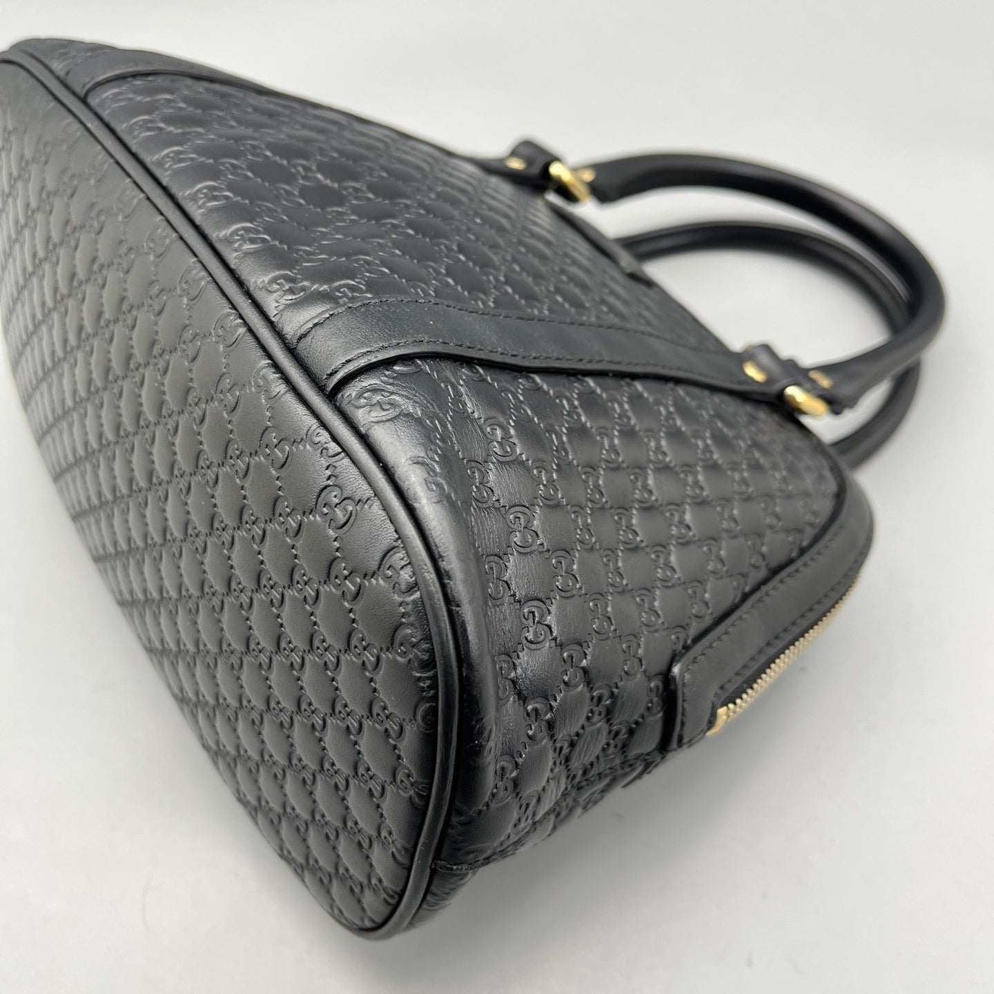 Gucci - Microguccissima Dome Bag - Leather - Black - (mini)