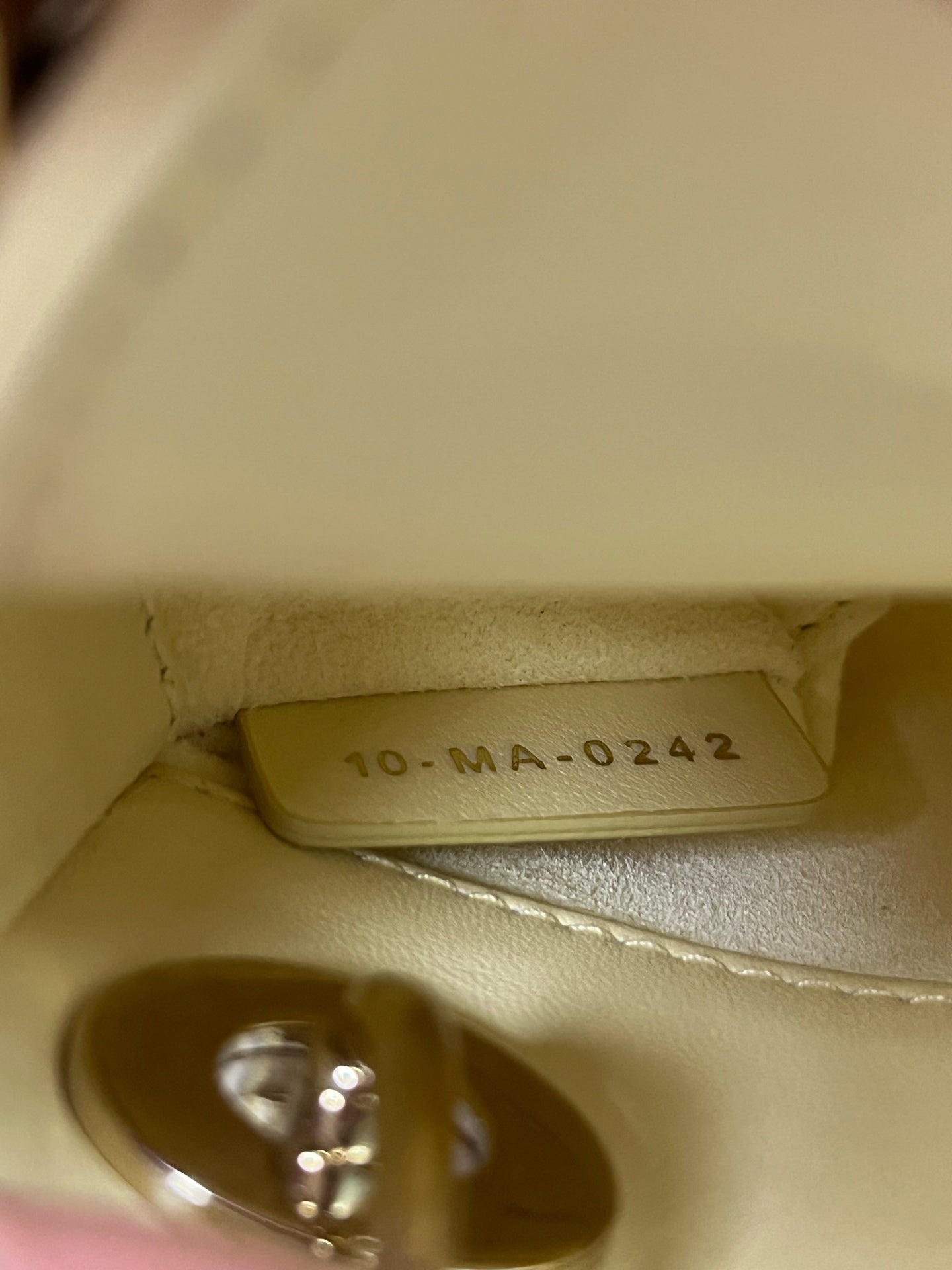 Dior - Lady Dior Ultra Mini - Lambskin leather - Yellow with Gold-Tone Hardware - (mini)