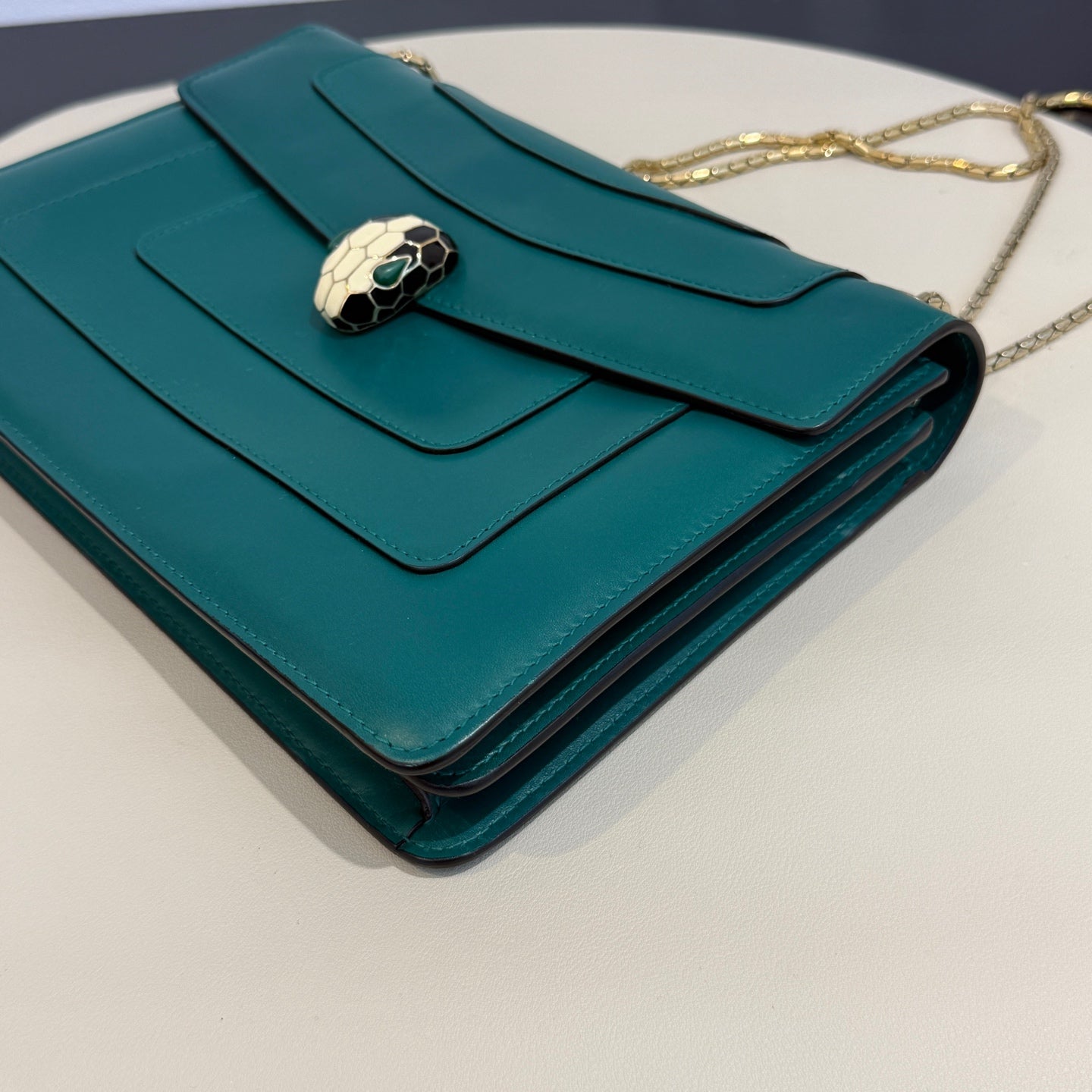 Bvlgari - Serpenti Forever Chain Bag - Leather - Green - (Medium)