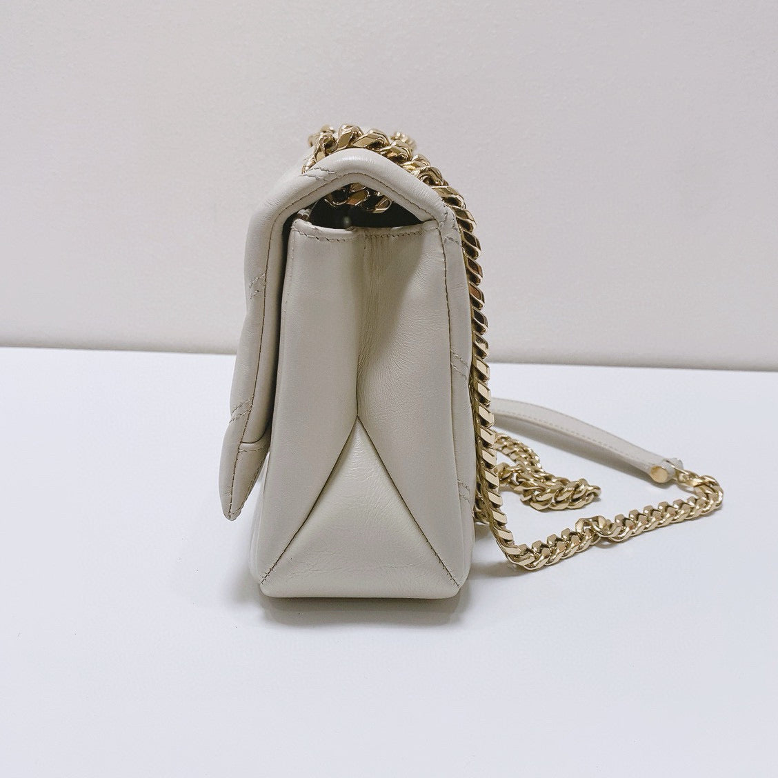 BVLGARI - Serpenti Forever Maxi Chain Shoulder Bag - Leather - White - (Small)