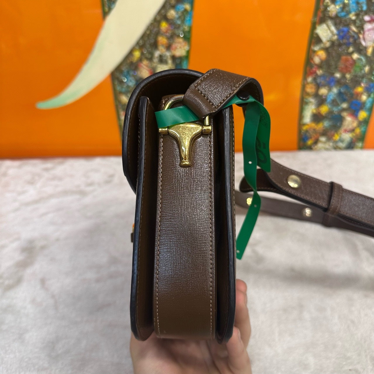 Gucci - 1955 Horsebit Shoulder Bag - Leather - Brown - (medium)