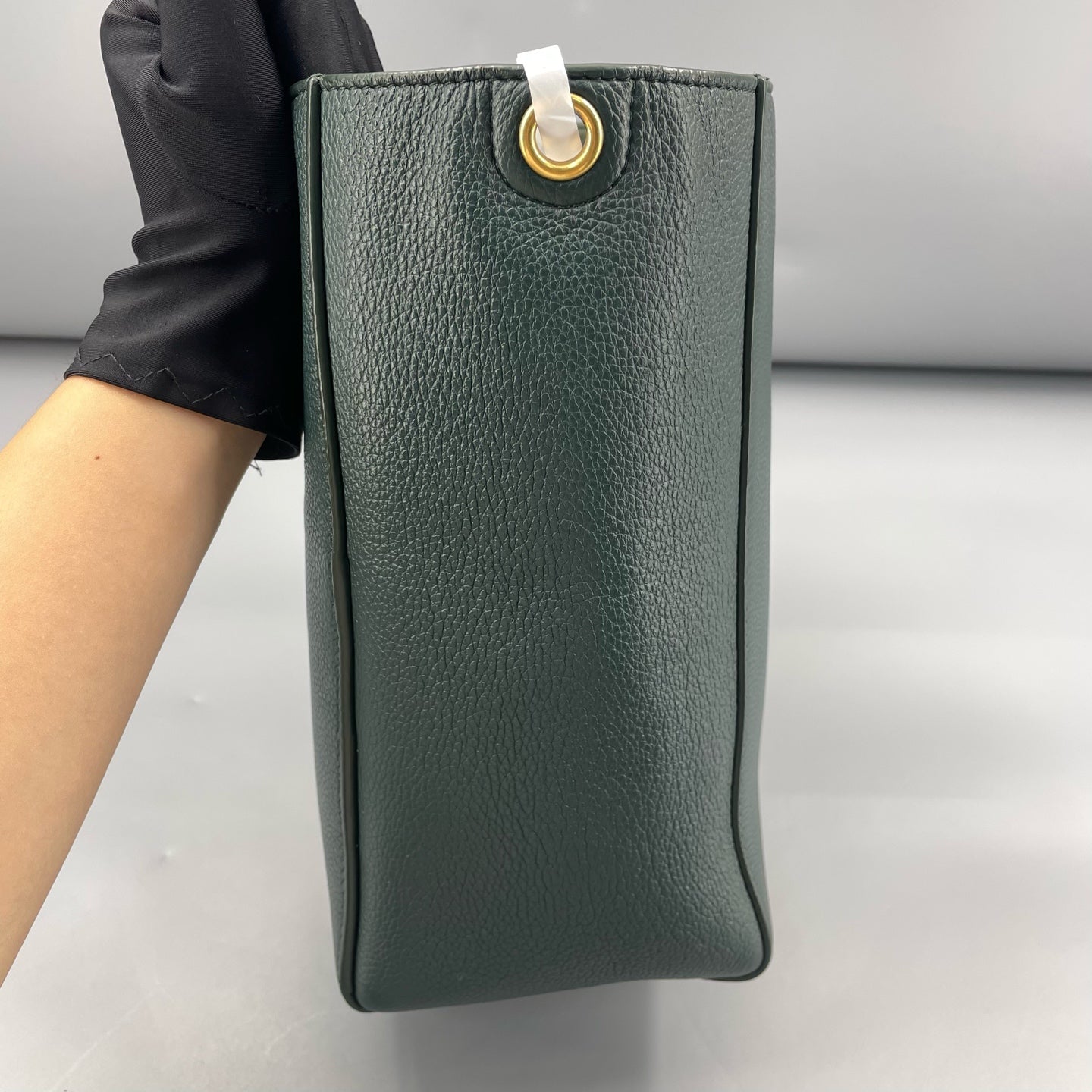 Celine - Small Sangle Bucket Bag (Style 182412L6024) - Grained leather - Dark Green - (Small)