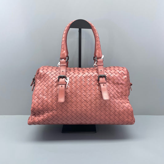 Bottega Veneta - Intrecciato Satchel - Leather - Dusty Rose with Gunmetal Hardware - (Medium)