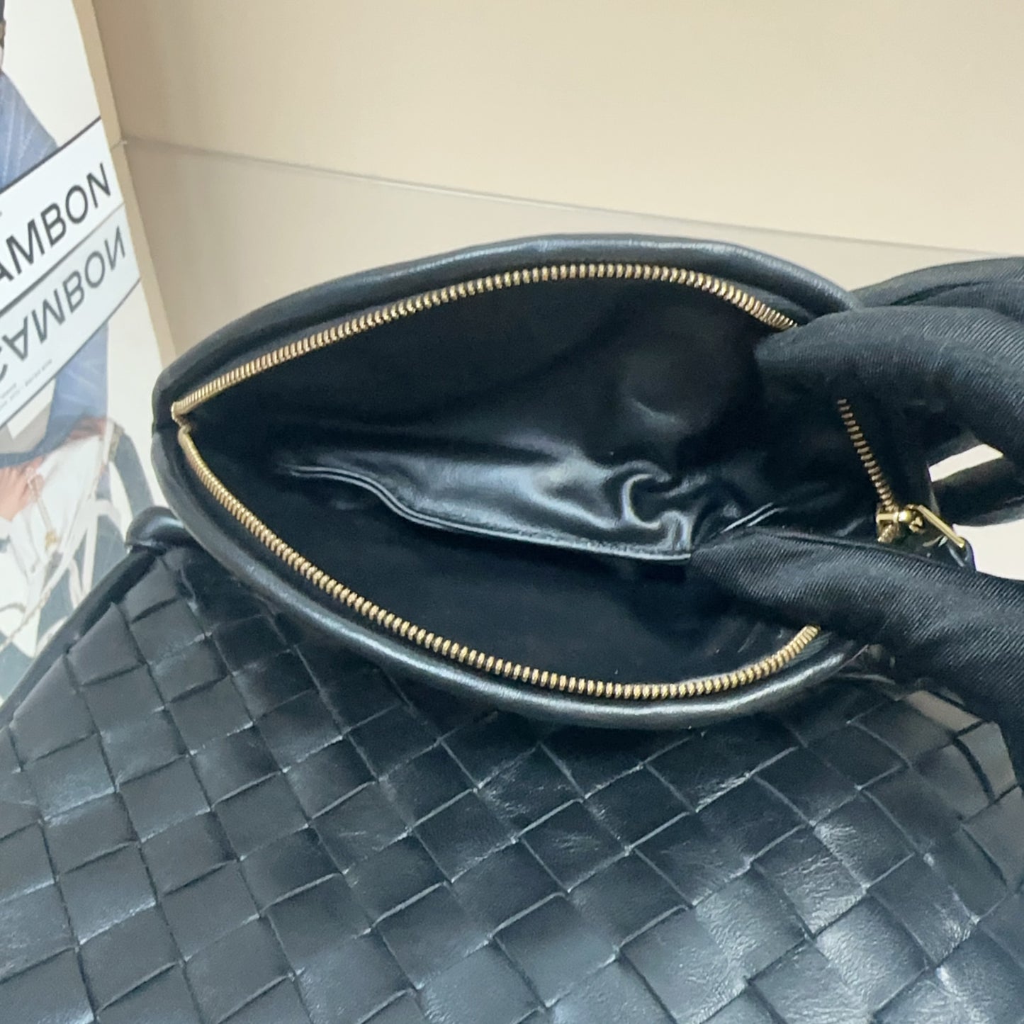 Bottega Veneta - Gemelli - Leather - Black - (Medium)
