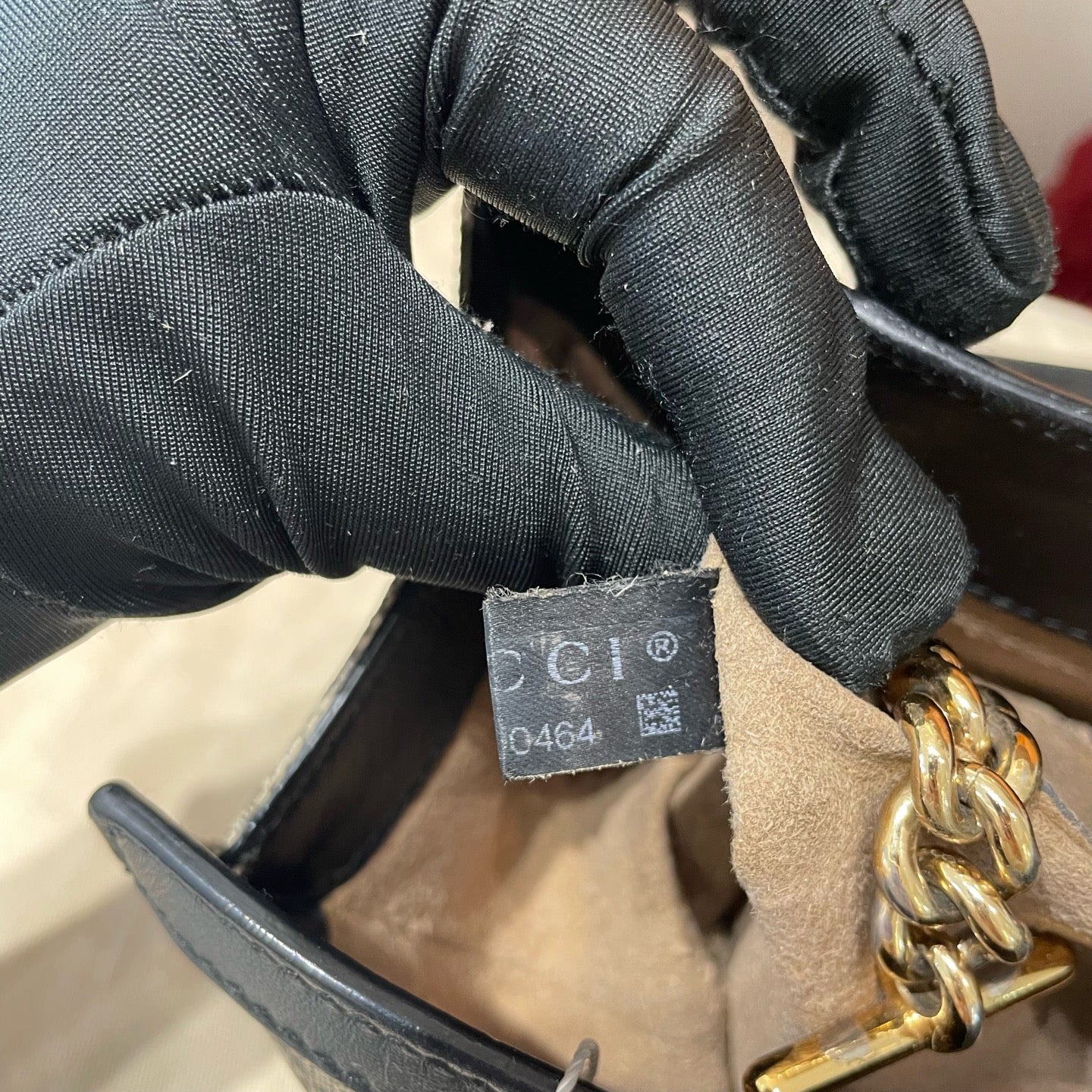 Gucci - Padlock GG Supreme Mini Top Handle Bag - GG Supreme canvas with black leather trim - Beige and Black - (mini)