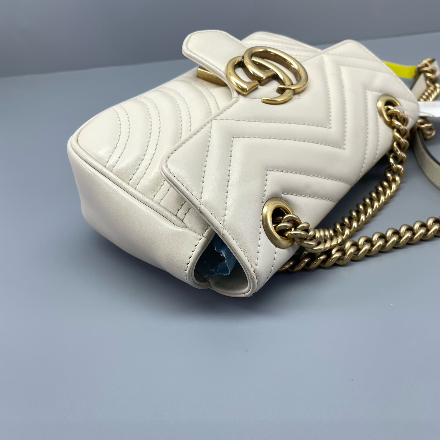 Gucci - GG Marmont Matelassé Mini Bag - Leather - White - (Mini)