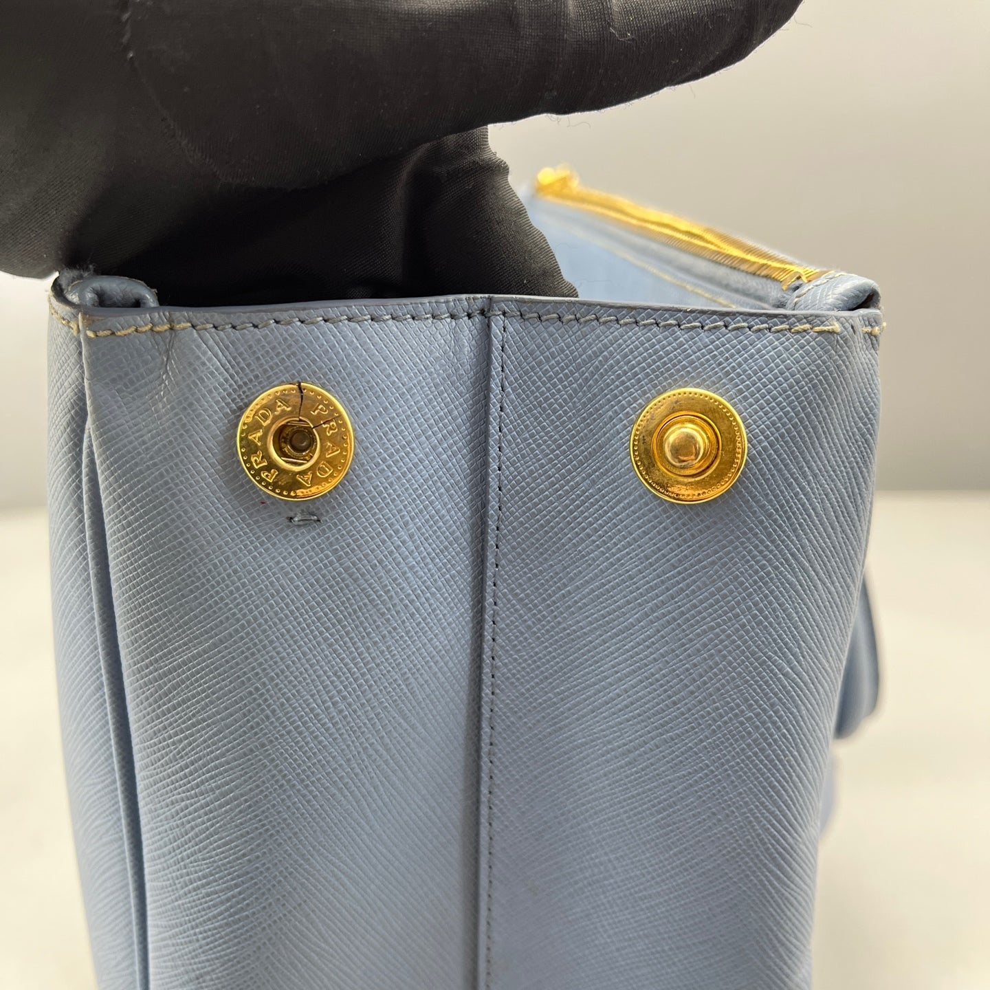 Prada - Saffiano Lux Tote (Galleria Bag) - Saffiano leather - Blue - (large)