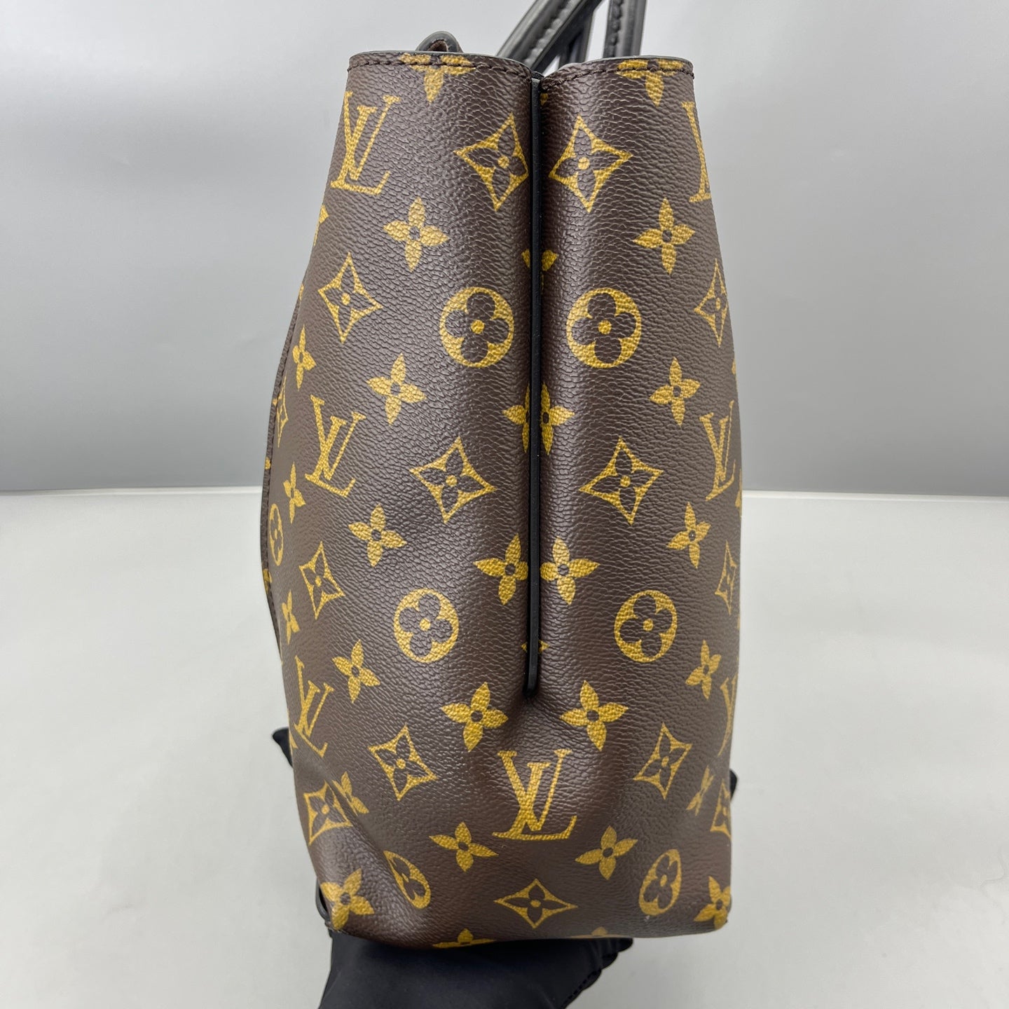 Louis Vuitton - Monogram Canvas and Grained Leather Tote - Monogram coated canvas and grained leather - Brown - (Medium)