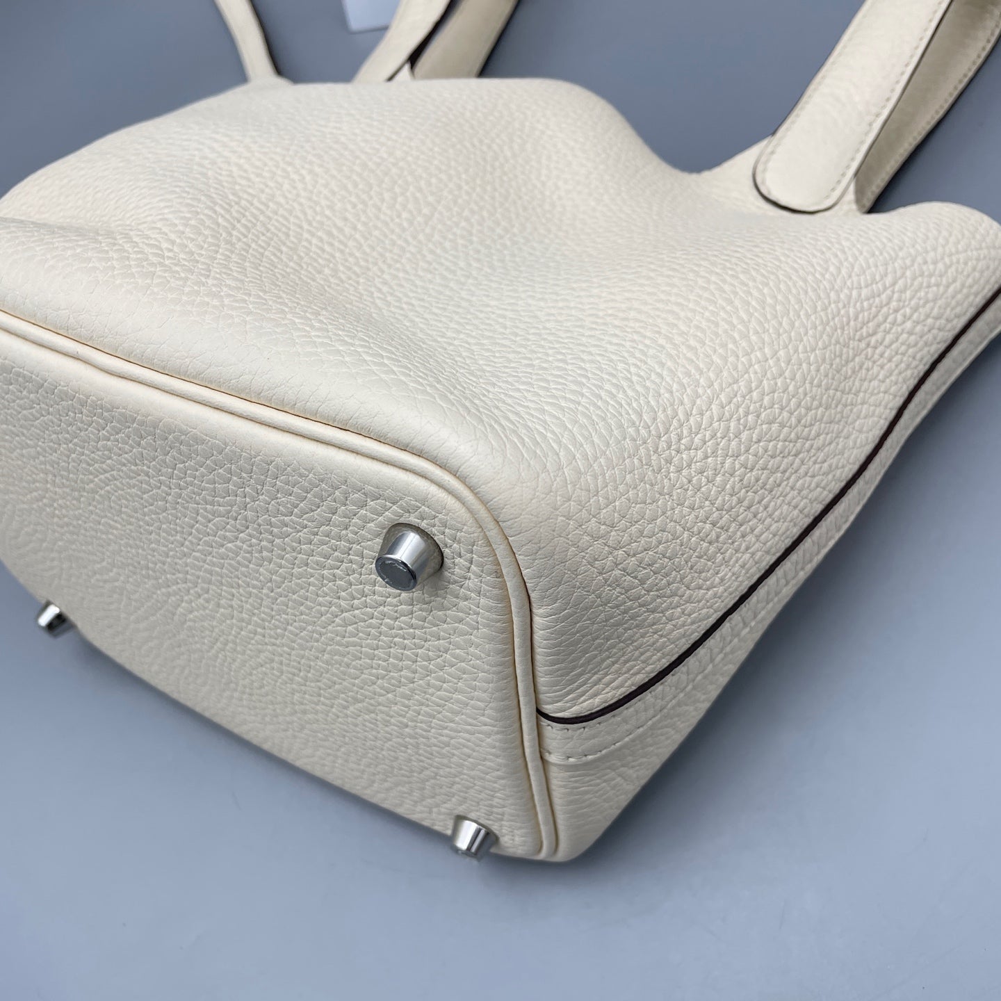 Hermès - Picotin Lock 18 - Grained leather - White - (Mini)