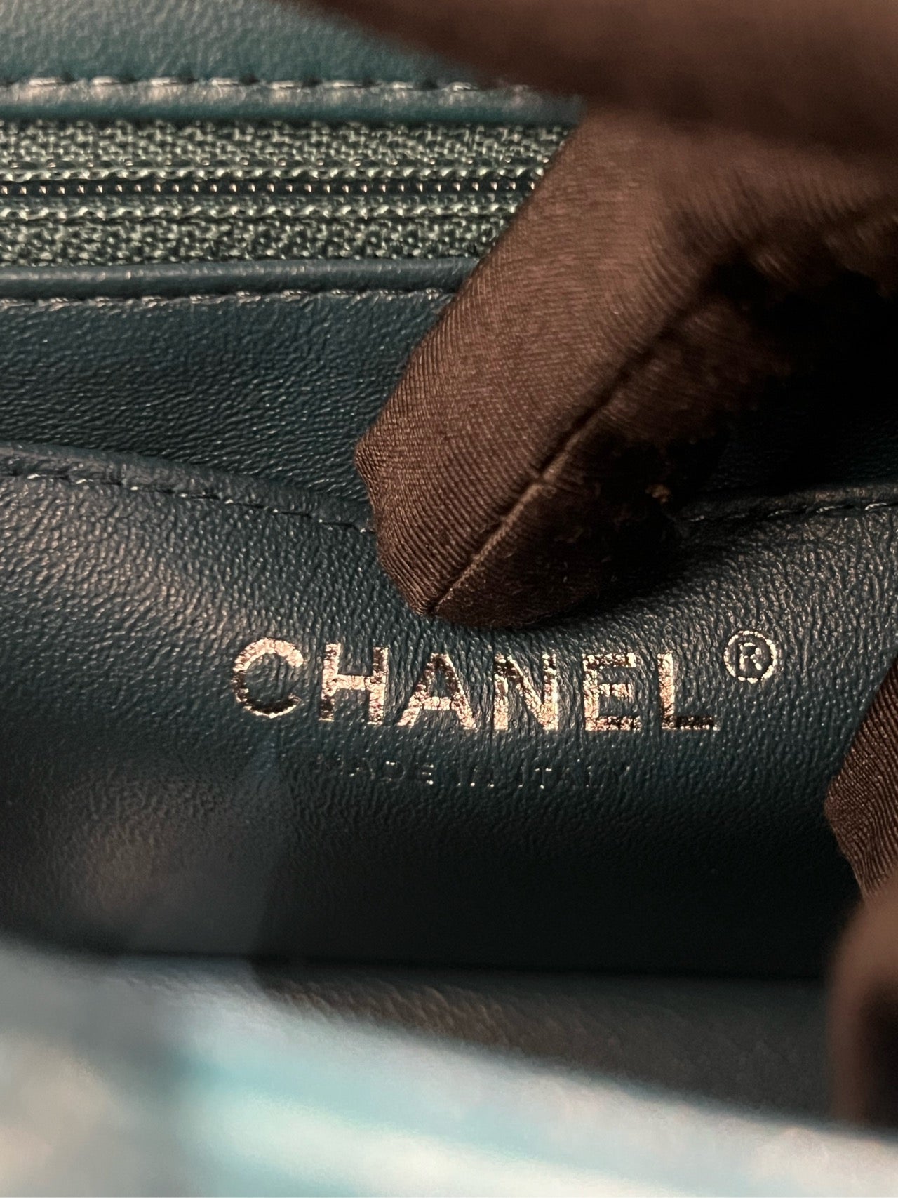 Chanel - Classic Flap Large Mini - Lambskin leather - Blue - (mini)