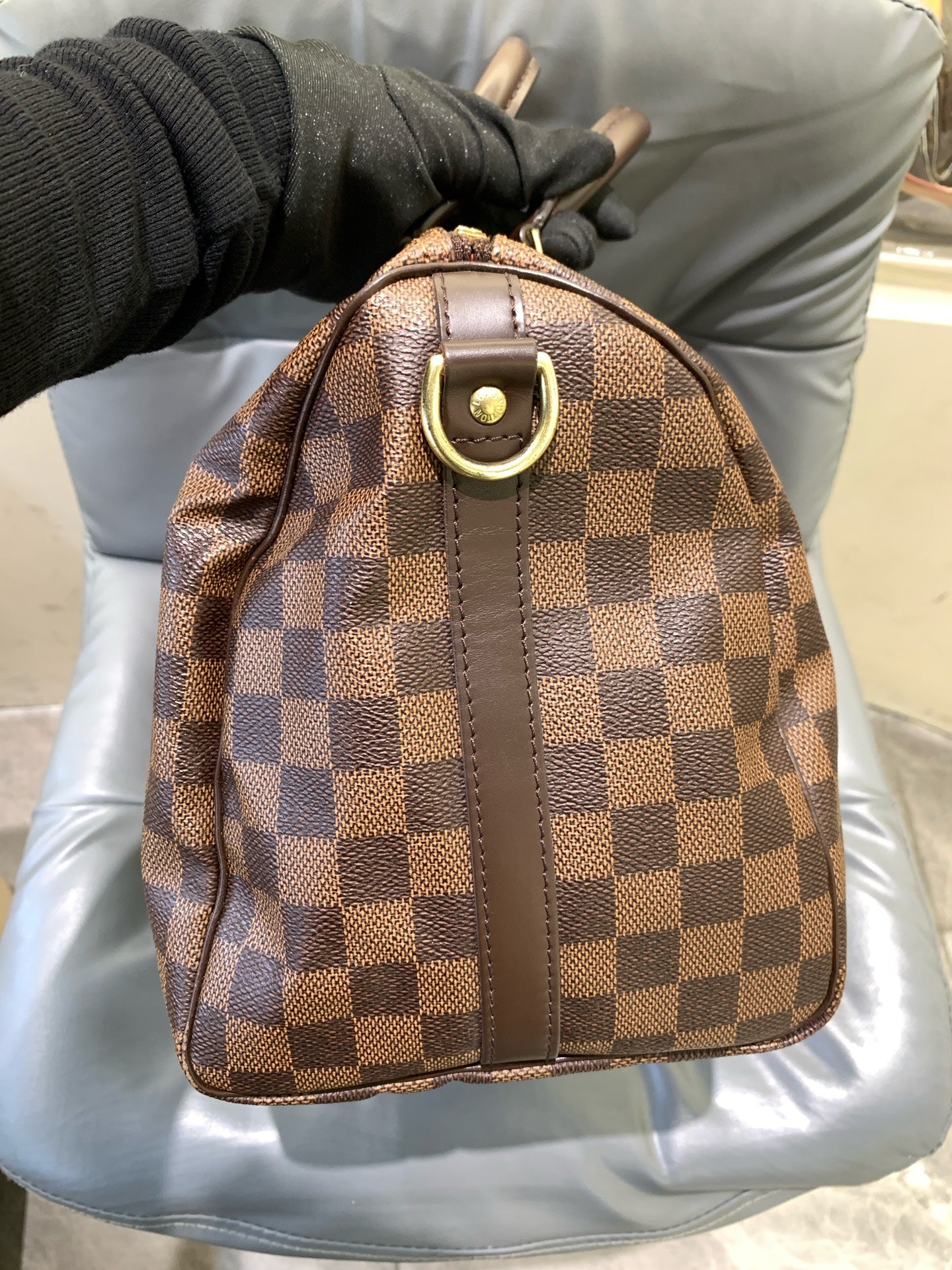 Louis Vuitton - Speedy 30 Bandouliere - Damier Ebene canvas and leather - Brown - (Medium)