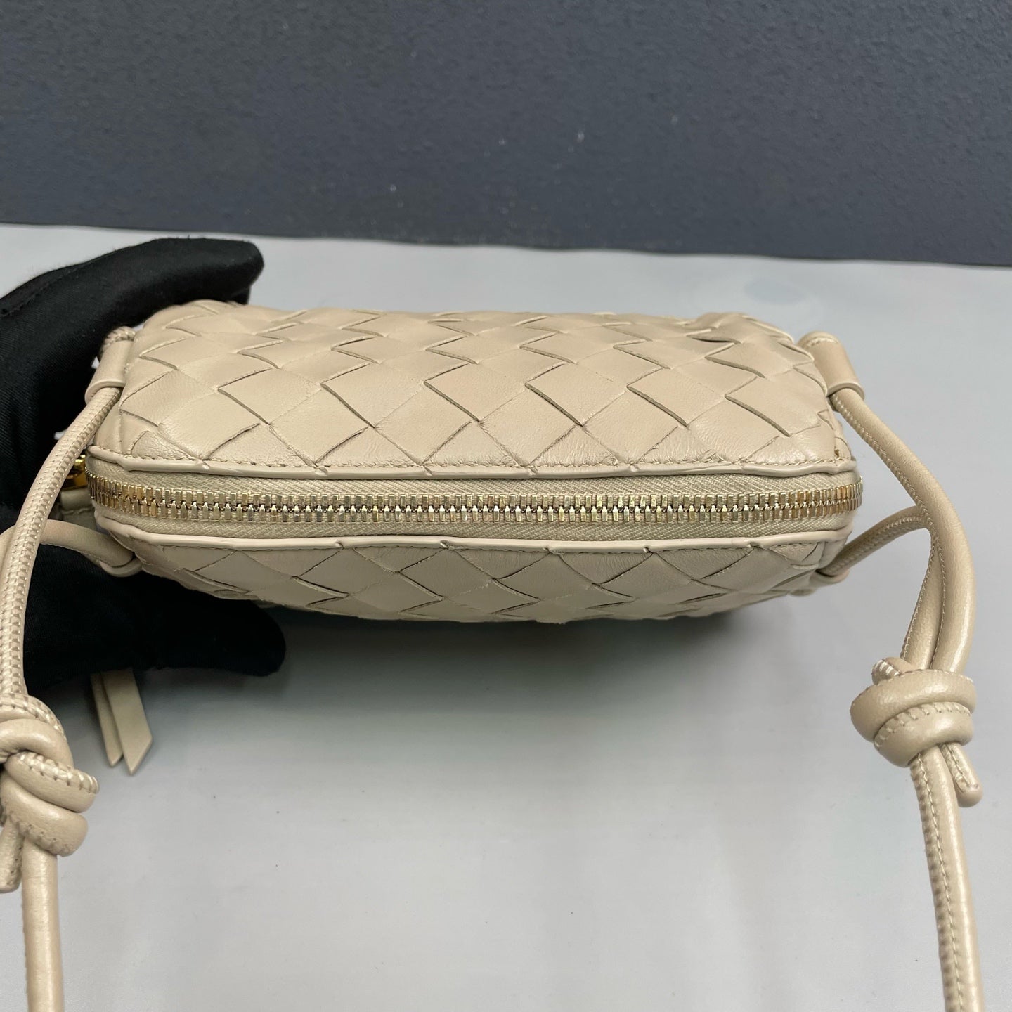 Bottega Veneta - Concert Mini Shell Bag - Leather - Beige - (mini)