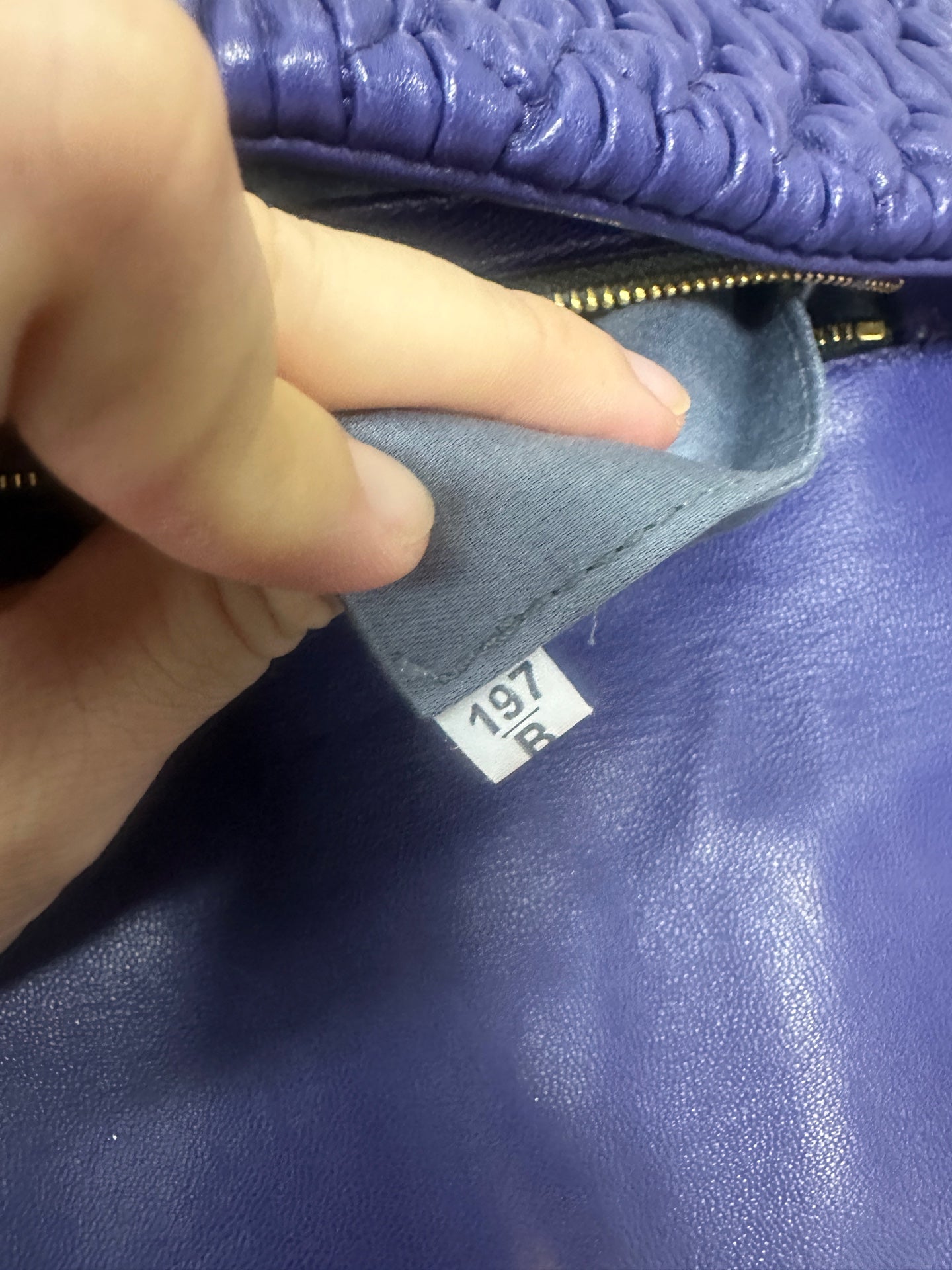 Miu Miu - Matelassé Gemstone Flap Crossbody Bag - Leather - Blue - (large)