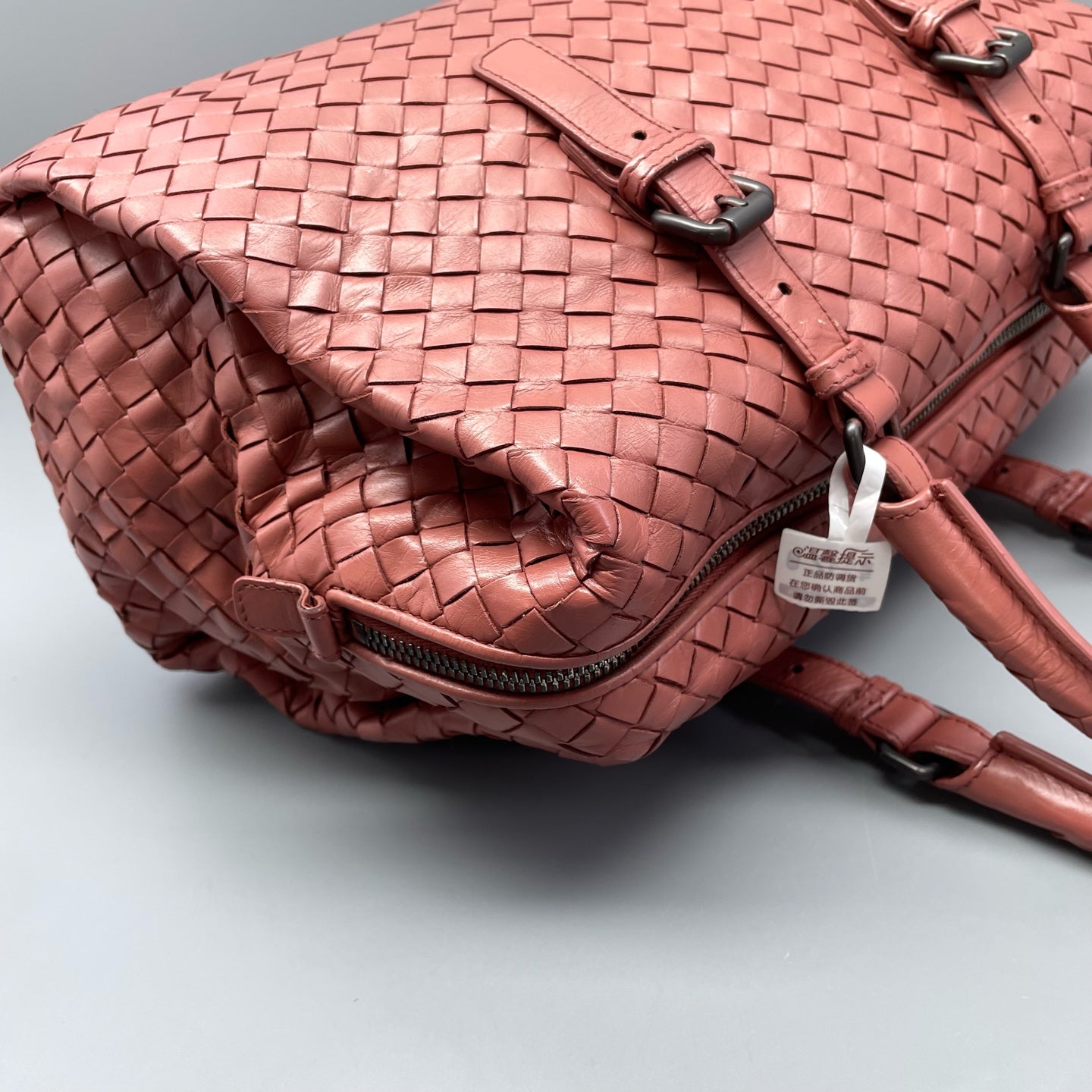 Bottega Veneta - Intrecciato Satchel - Leather - Dusty Rose with Gunmetal Hardware - (Medium)