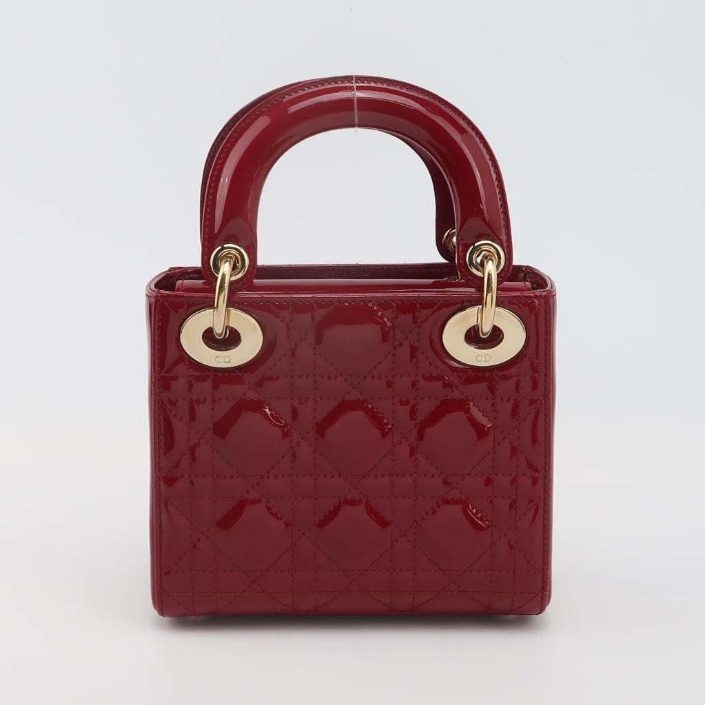 Dior - Lady Dior Micro - Patent leather - Red - (mini)