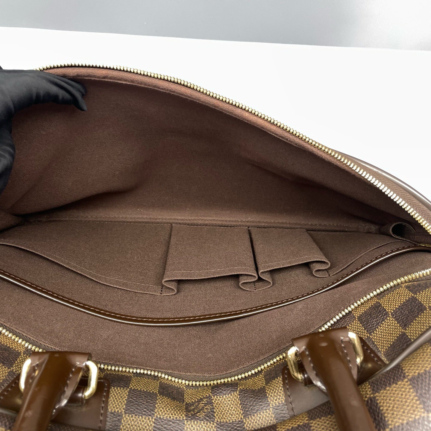 Louis Vuitton - Double-Layer Briefcase - Damier Ebene Coated Canvas and Leather - Brown - (large)