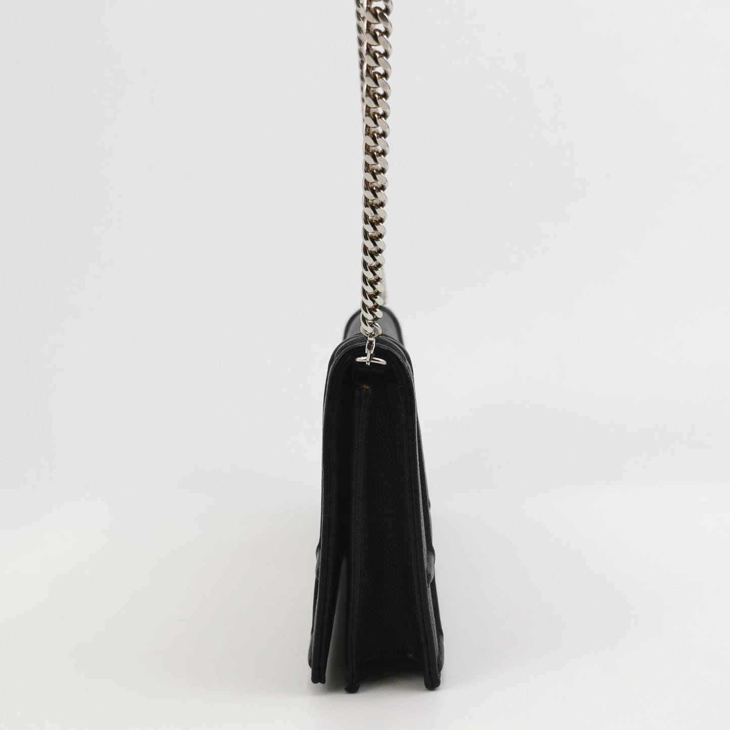 Dior - Diorama Shield Wallet On Chain (WOC) - Grained leather - Black - (medium)